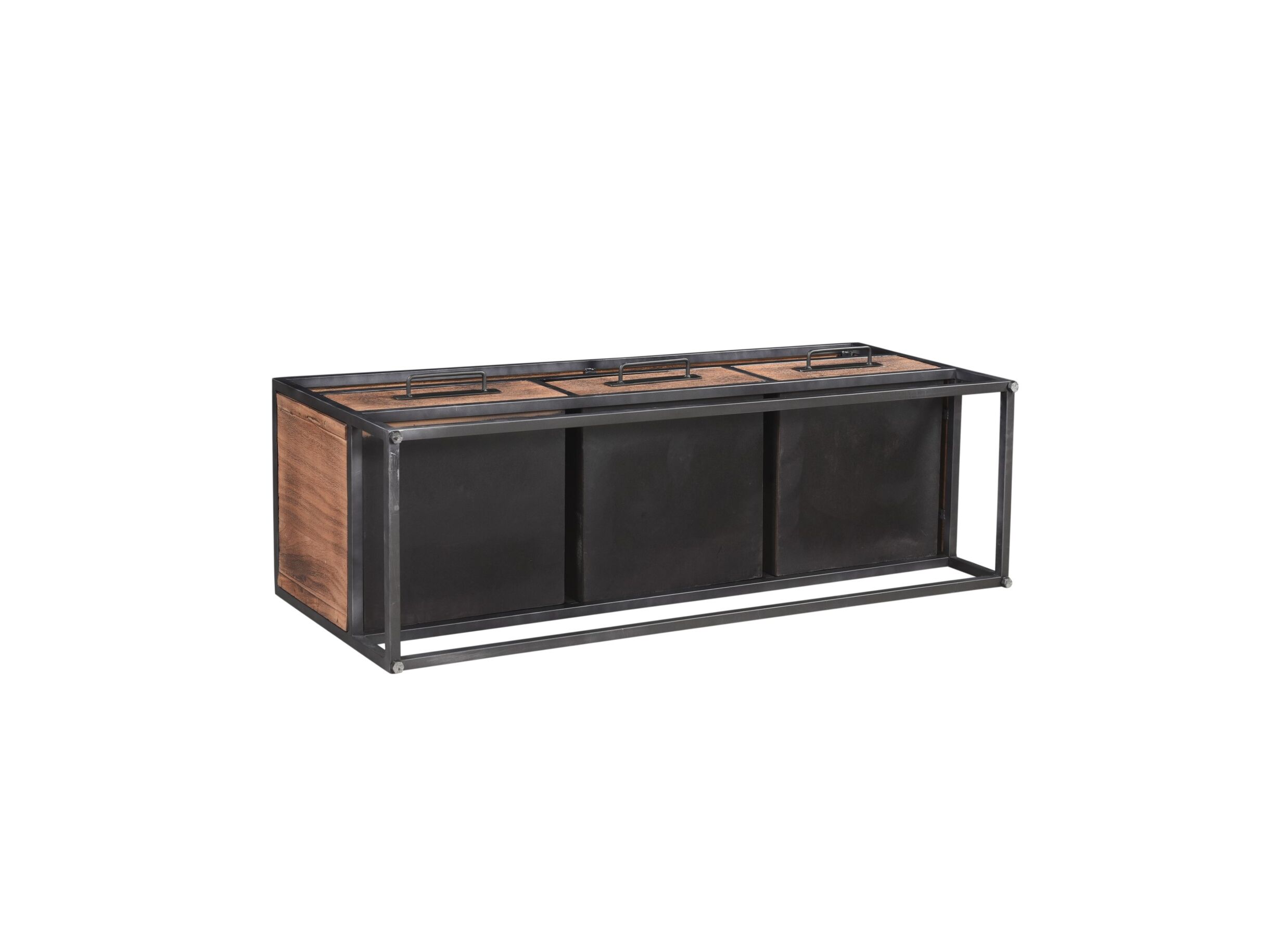Detail - Meuble TV Valentina 130cm - manguier massif - naturel
