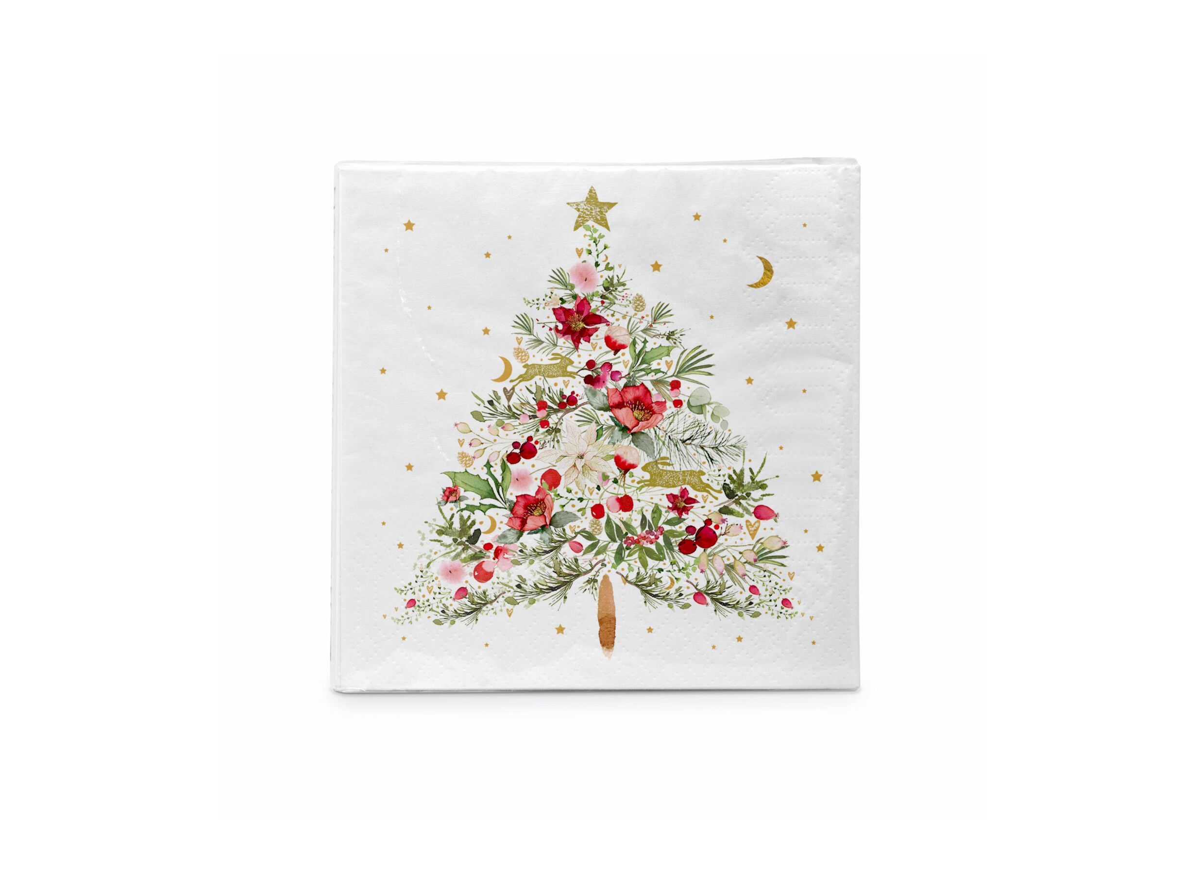 Serviette Beautiful Christmas Tree 33x33cm - 20 stuks - Serviette Beautiful Christmas Tree 33x33cm - 20 stuks