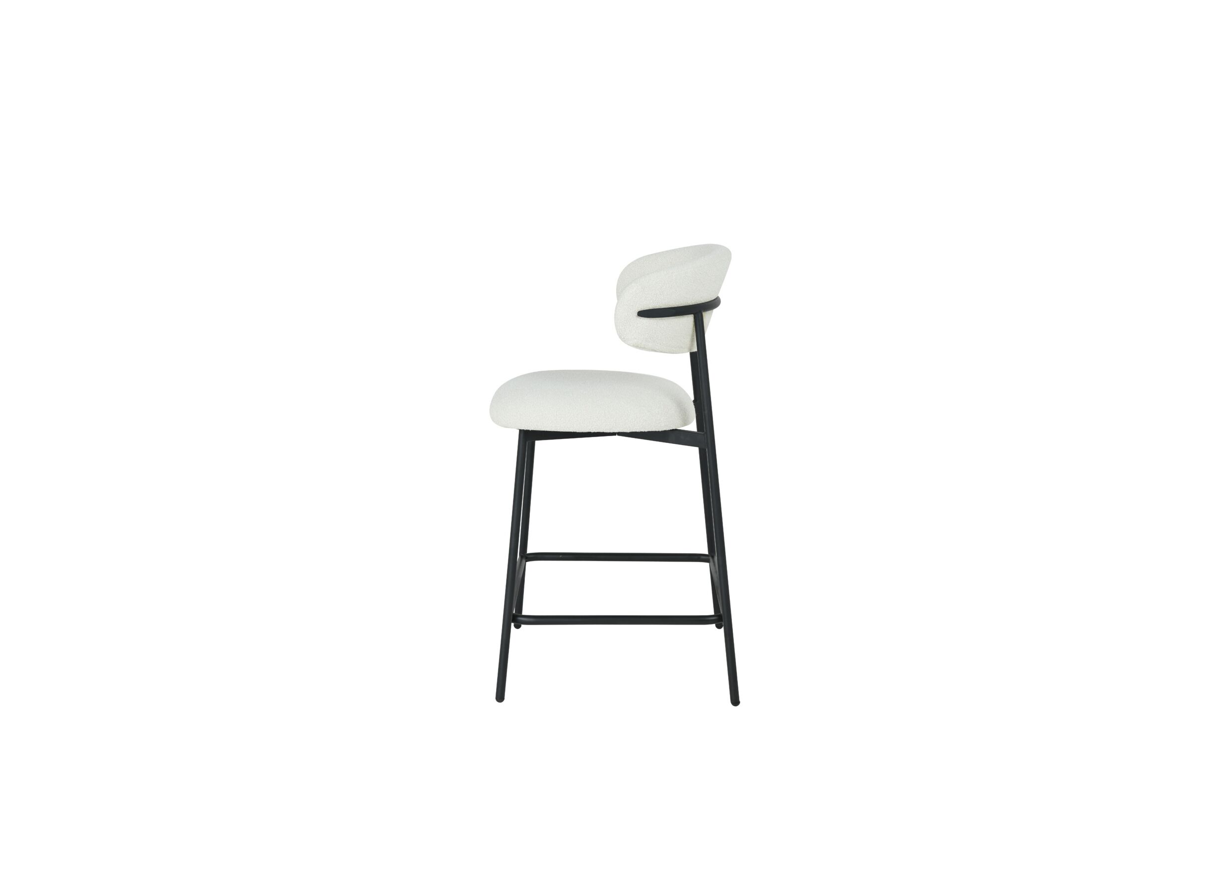 Overzichtsfoto - Barstoel Luke ZH65-65cm - stof - wit