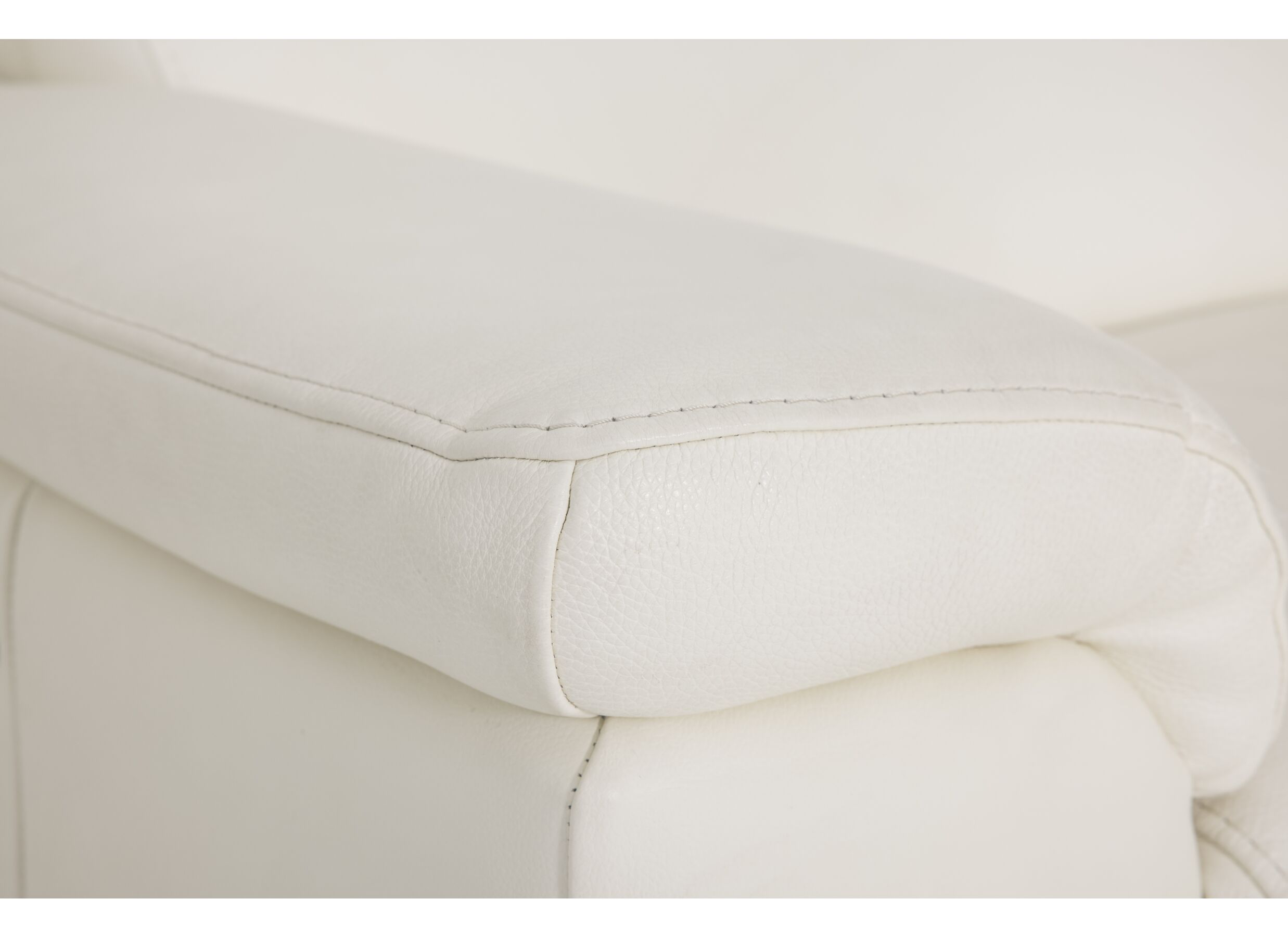 Canapé d'angle Play 394x315cm - cuir - blanc avec relax