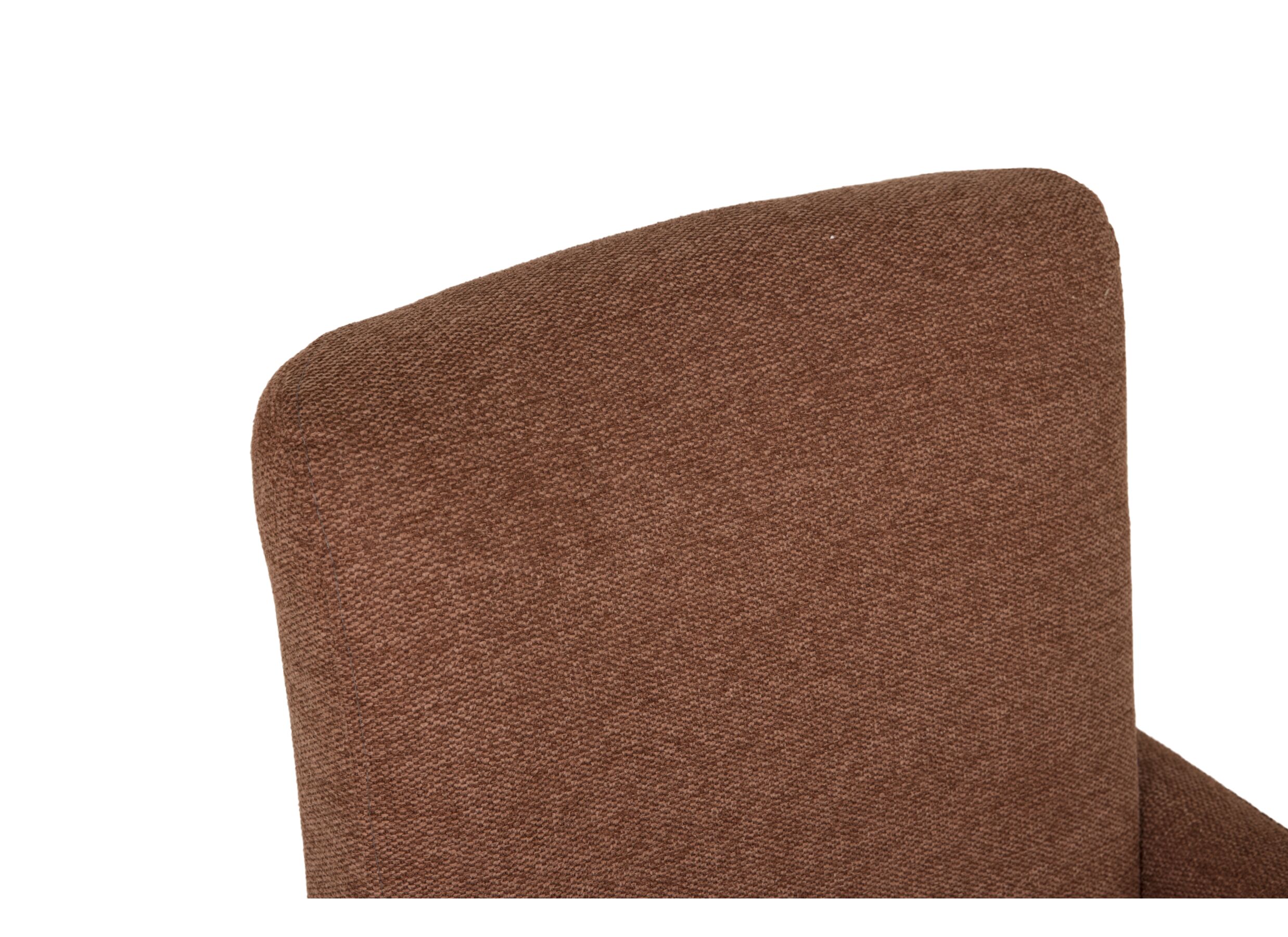 Detail - Chaise Aragon 60x70x100cm - tissu - marron