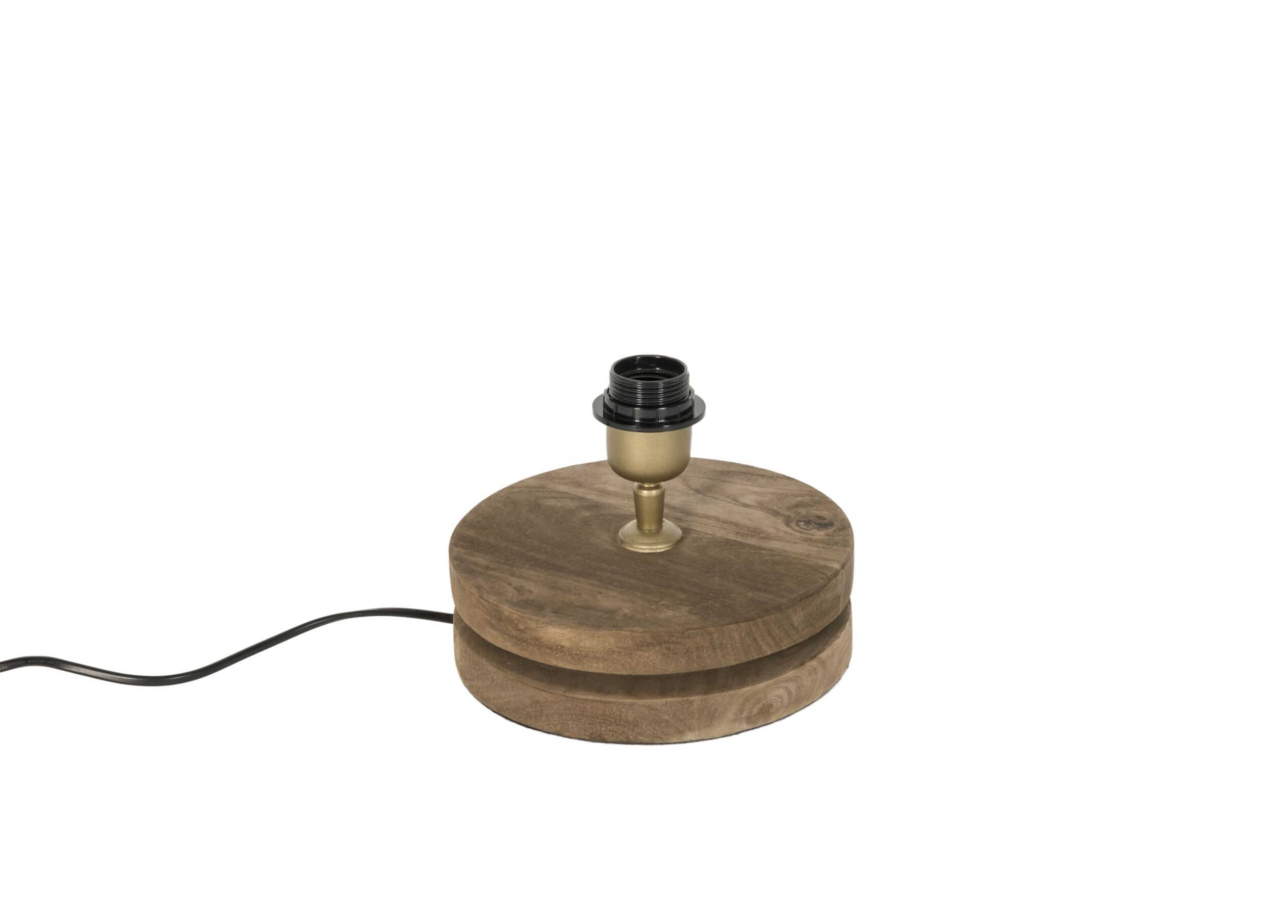 Plus Important - Pied de lampe E27 Ø20cm - bois - natural