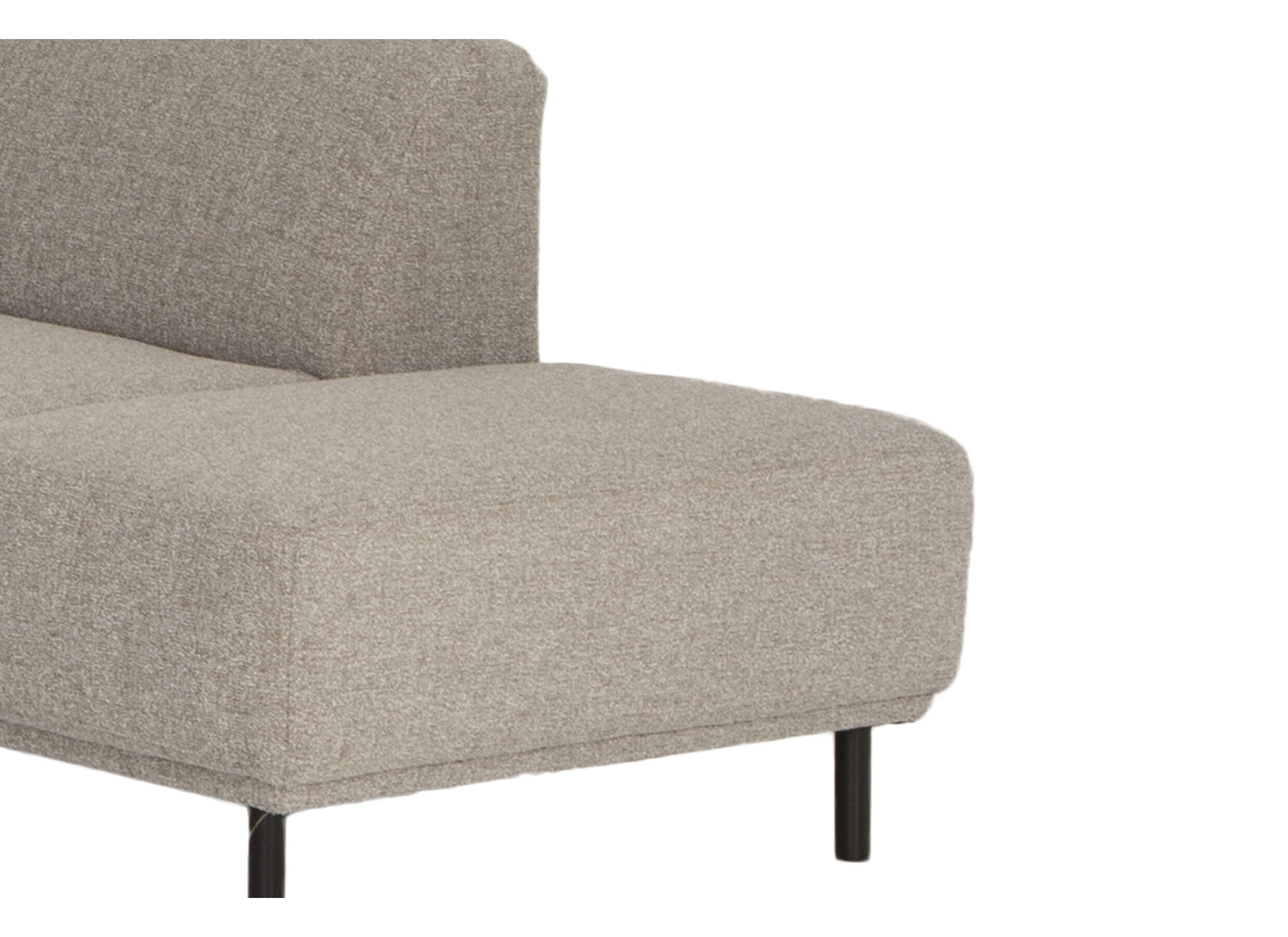 Canapé d'angle Kent 390x230cm - tissu - gris