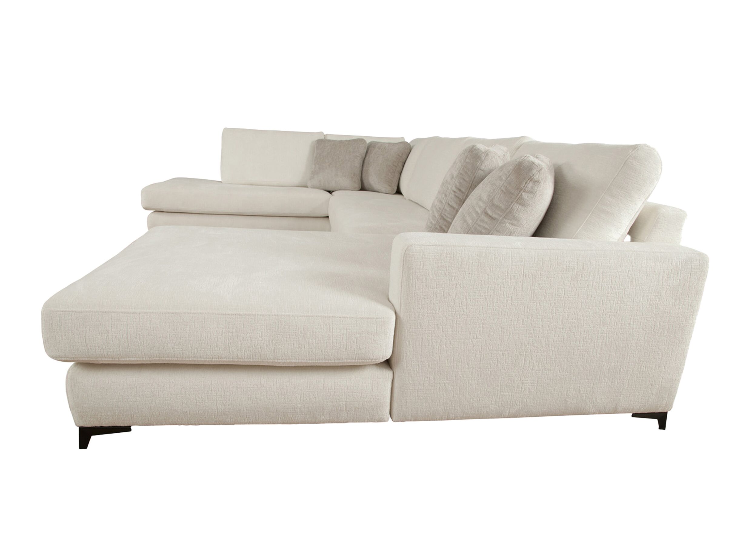 Overzichtsfoto - Hoeksalon Izmir 378x230cm - stof - greige