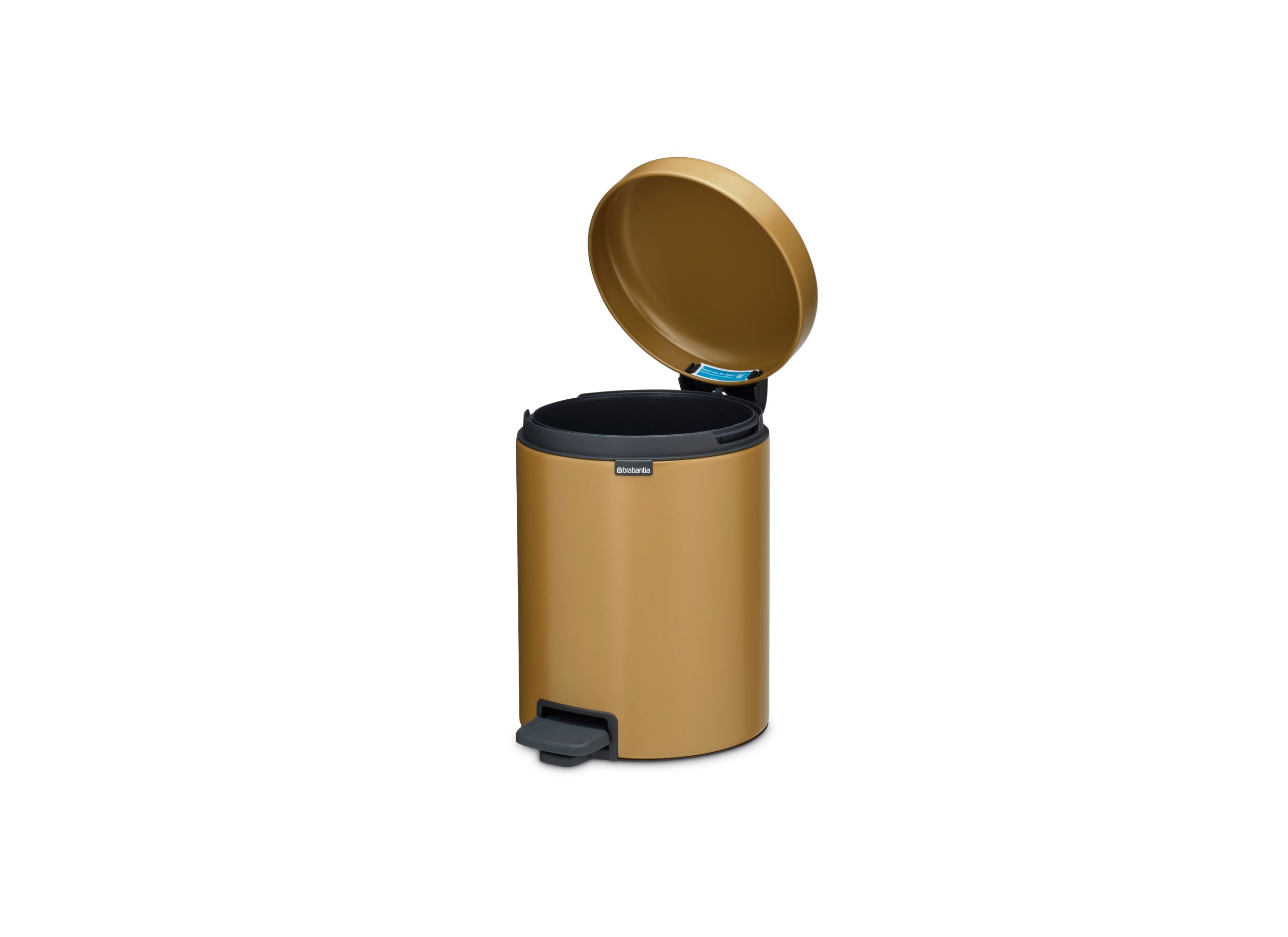 Overzichtsfoto - Pedaalemmer NewIcon Brabantia 5L - warm gold