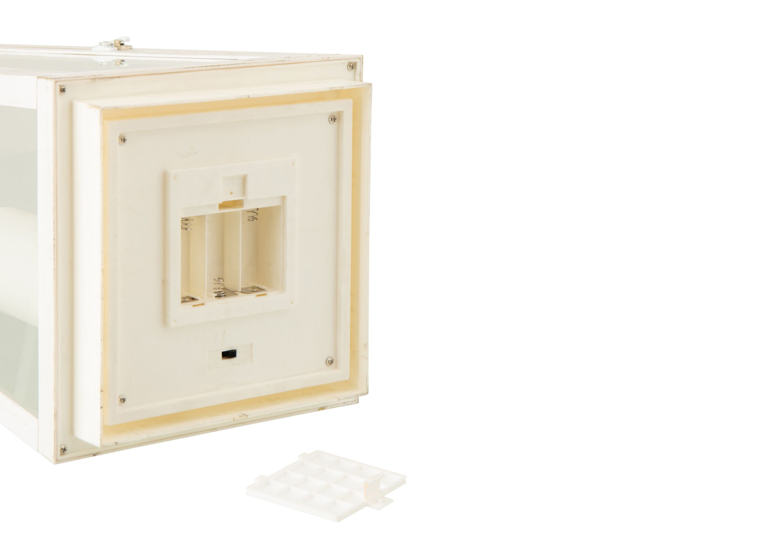 Lanterne H59cm - verre - blanc