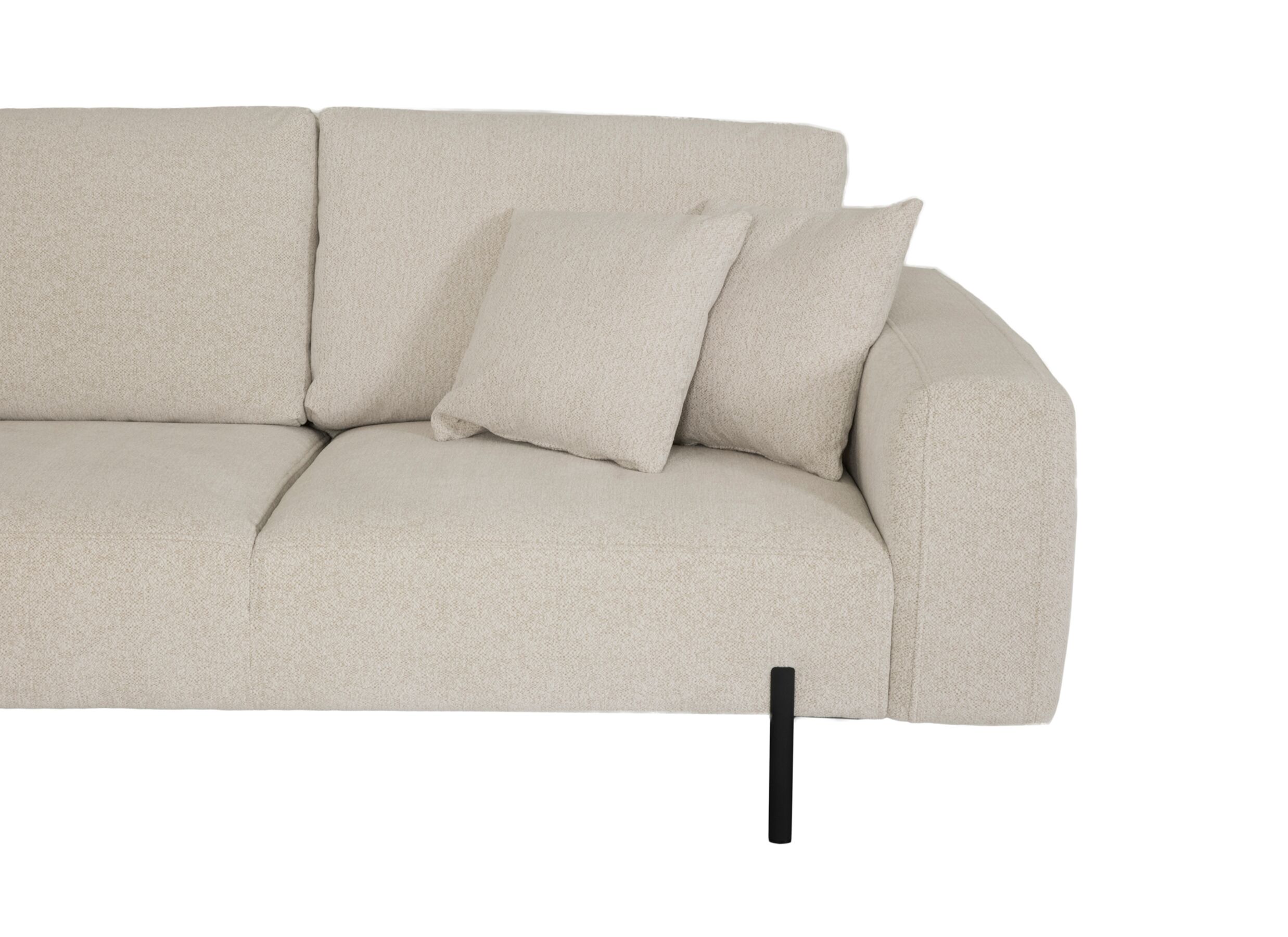 Detailfoto - Hoeksalon Celaya 298x223cm - chenille - ecru