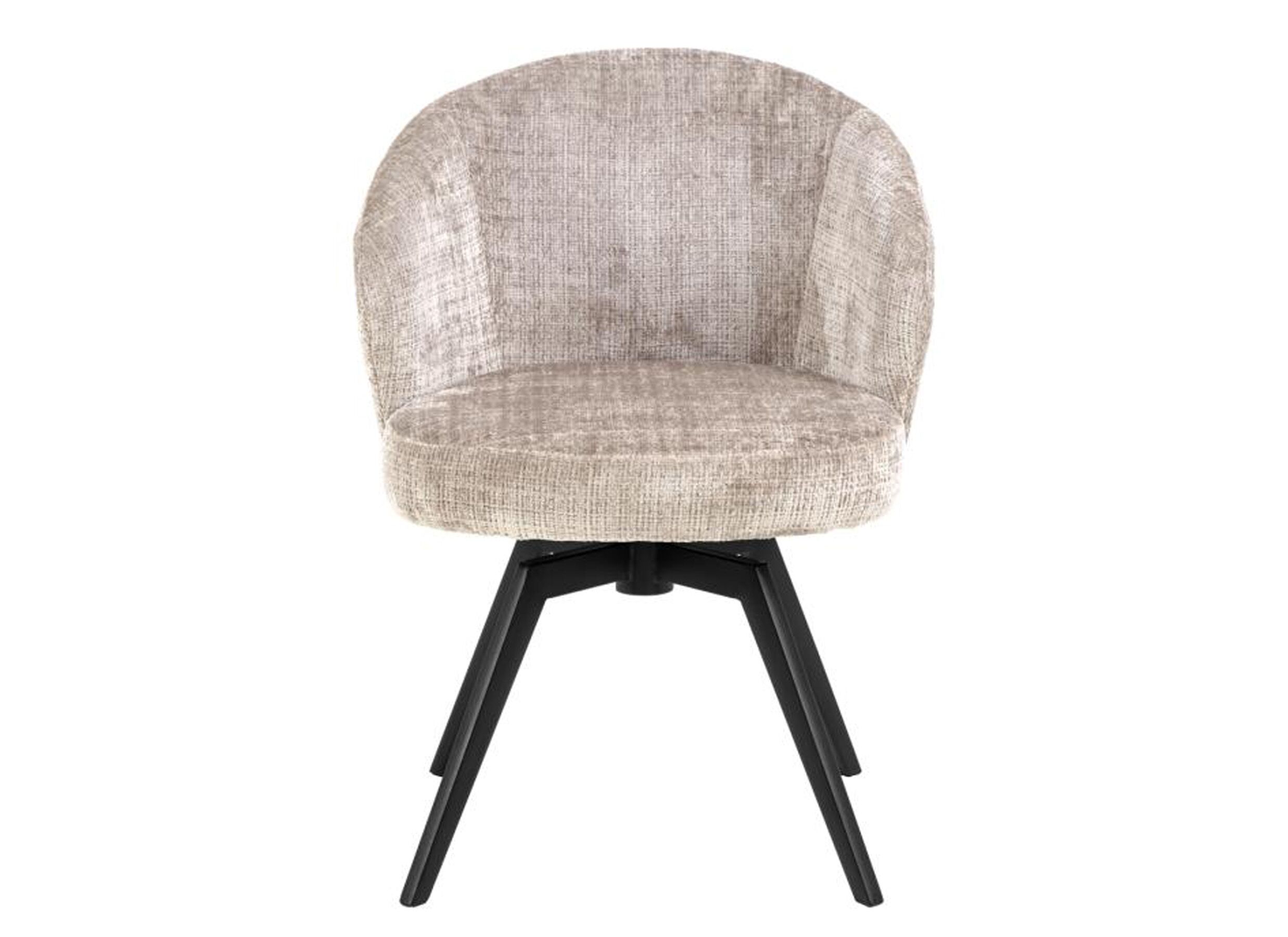 Aperçu - Chaise pivotante tissu - beige