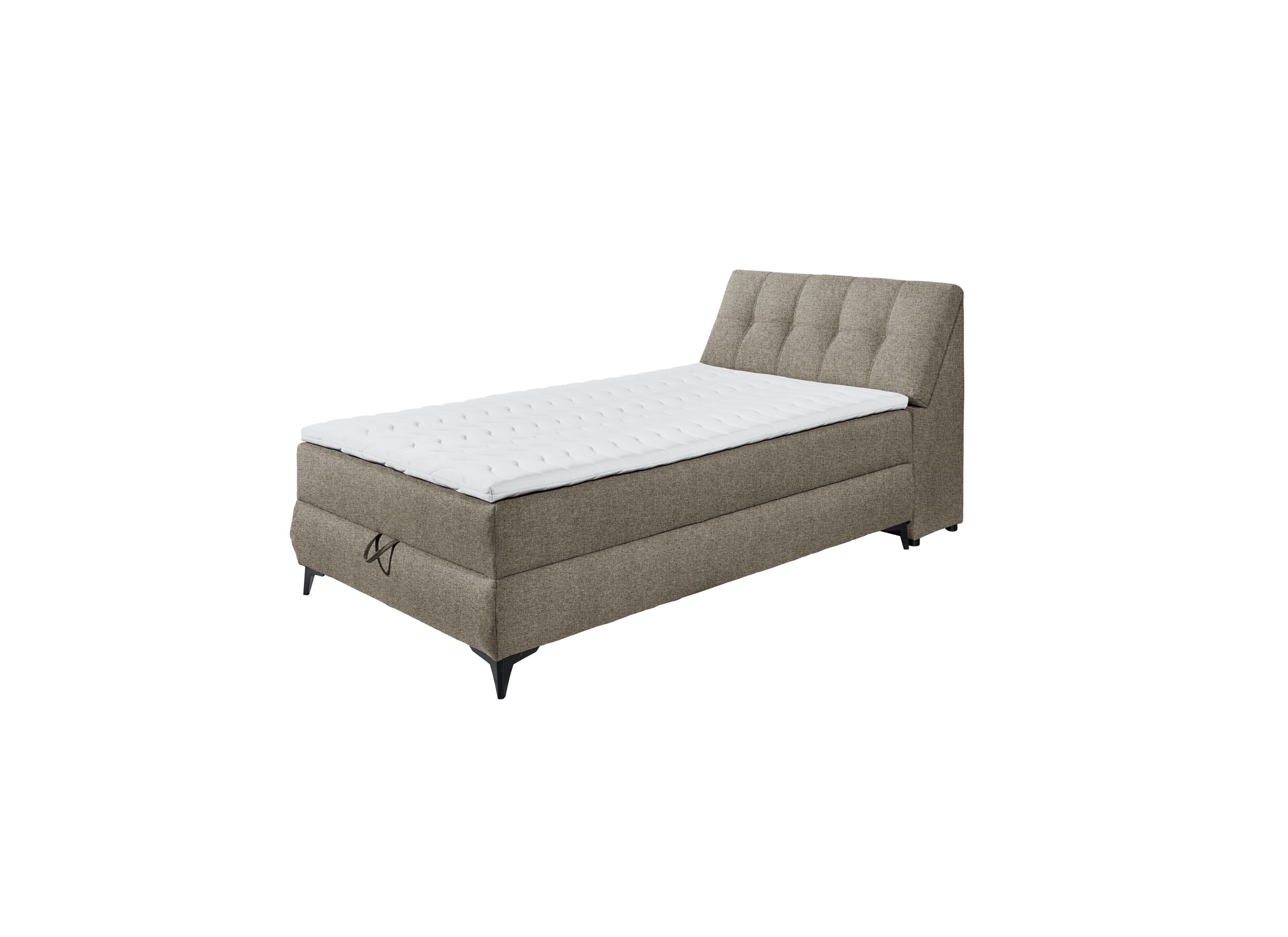 Bedbox Atlantis 120x200cm met opbergruimte stof espresso