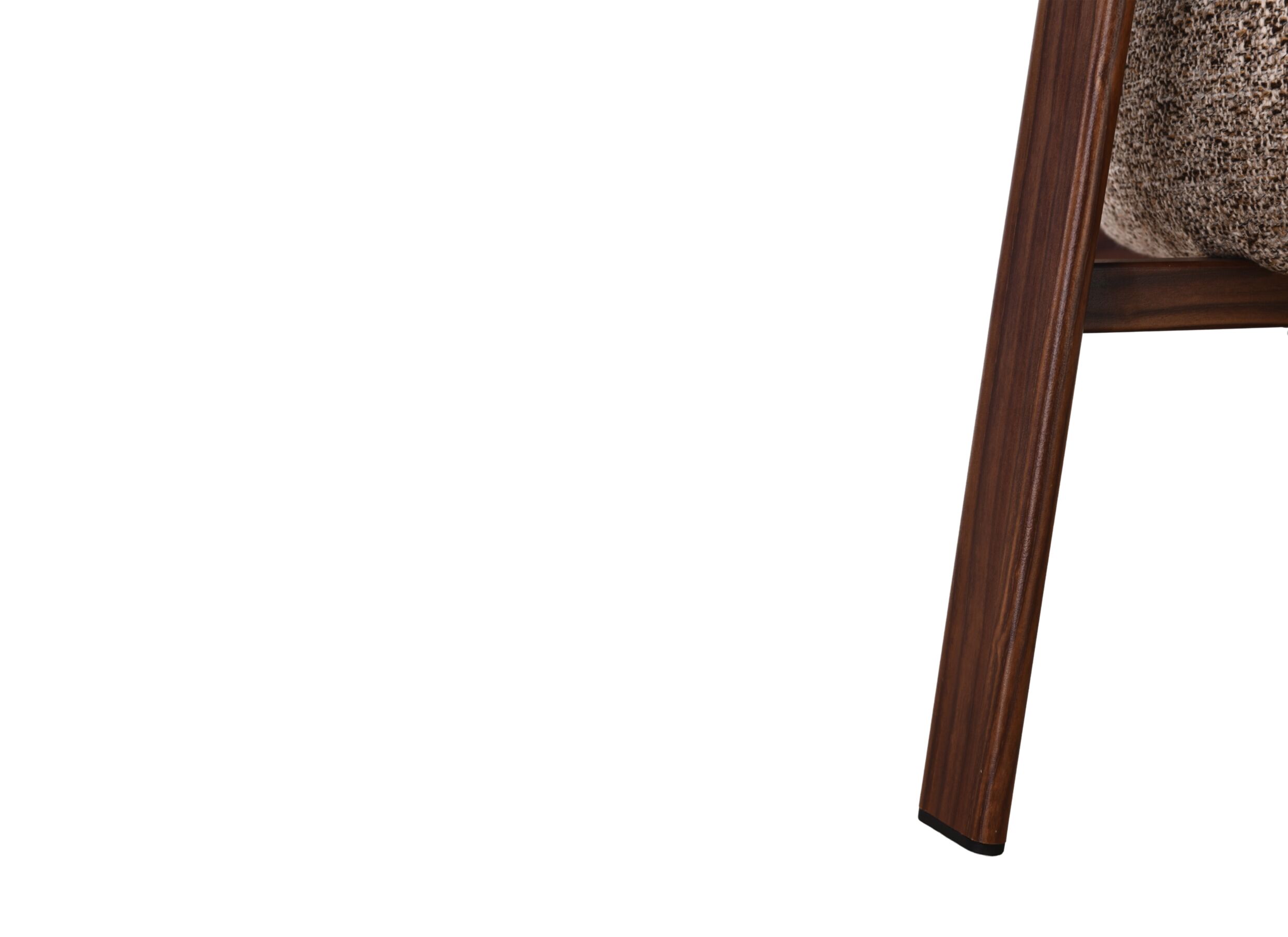 Detail - Fauteuil Embo 72x78x76cm - stof & metaal - walnoot