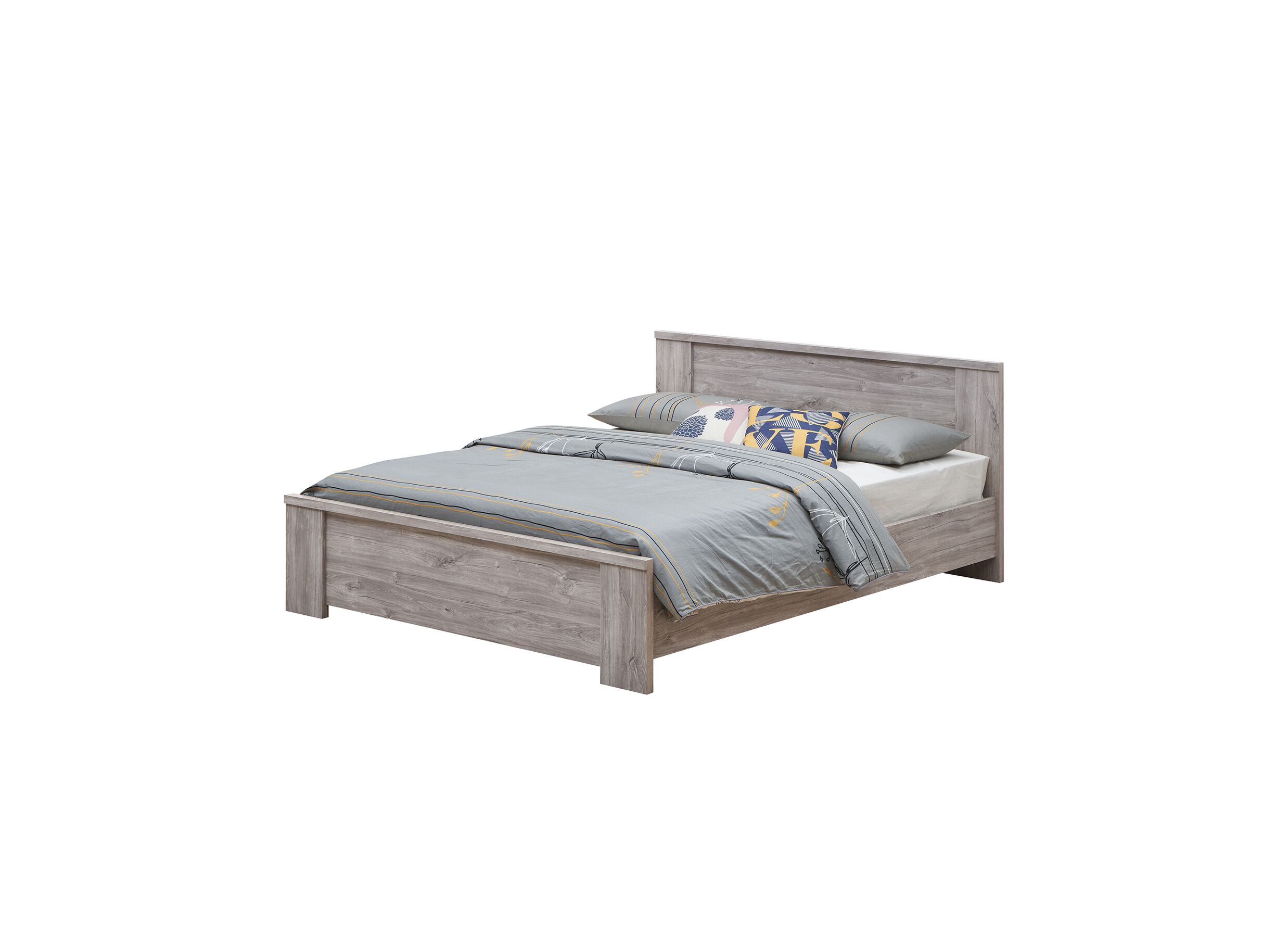 Bed Elias 160x200cm - decor - grijze eik