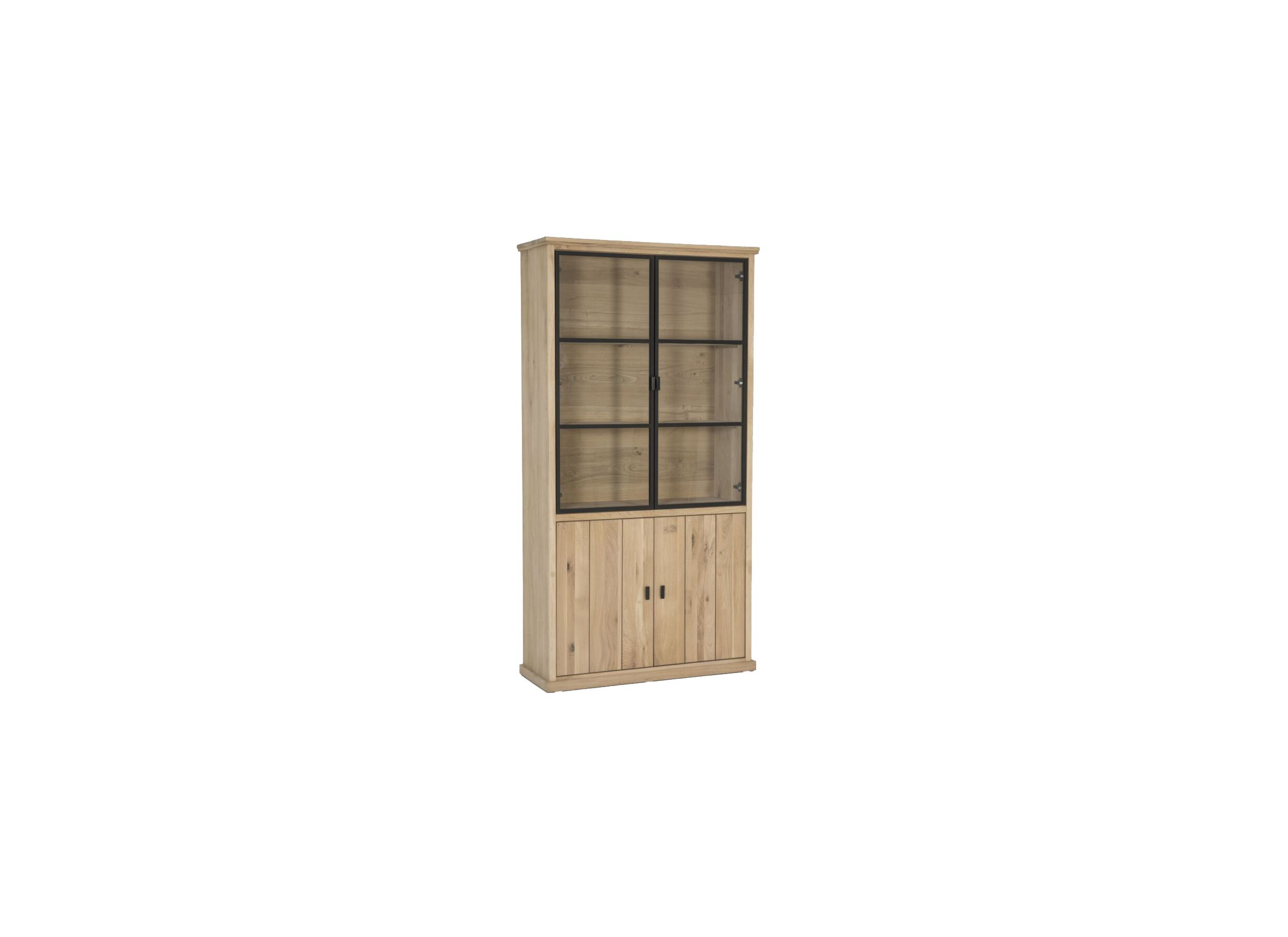 Vitrine Grimaldi 120 - Vitrine Grimaldi 120,7cm - chêne massif - naturel