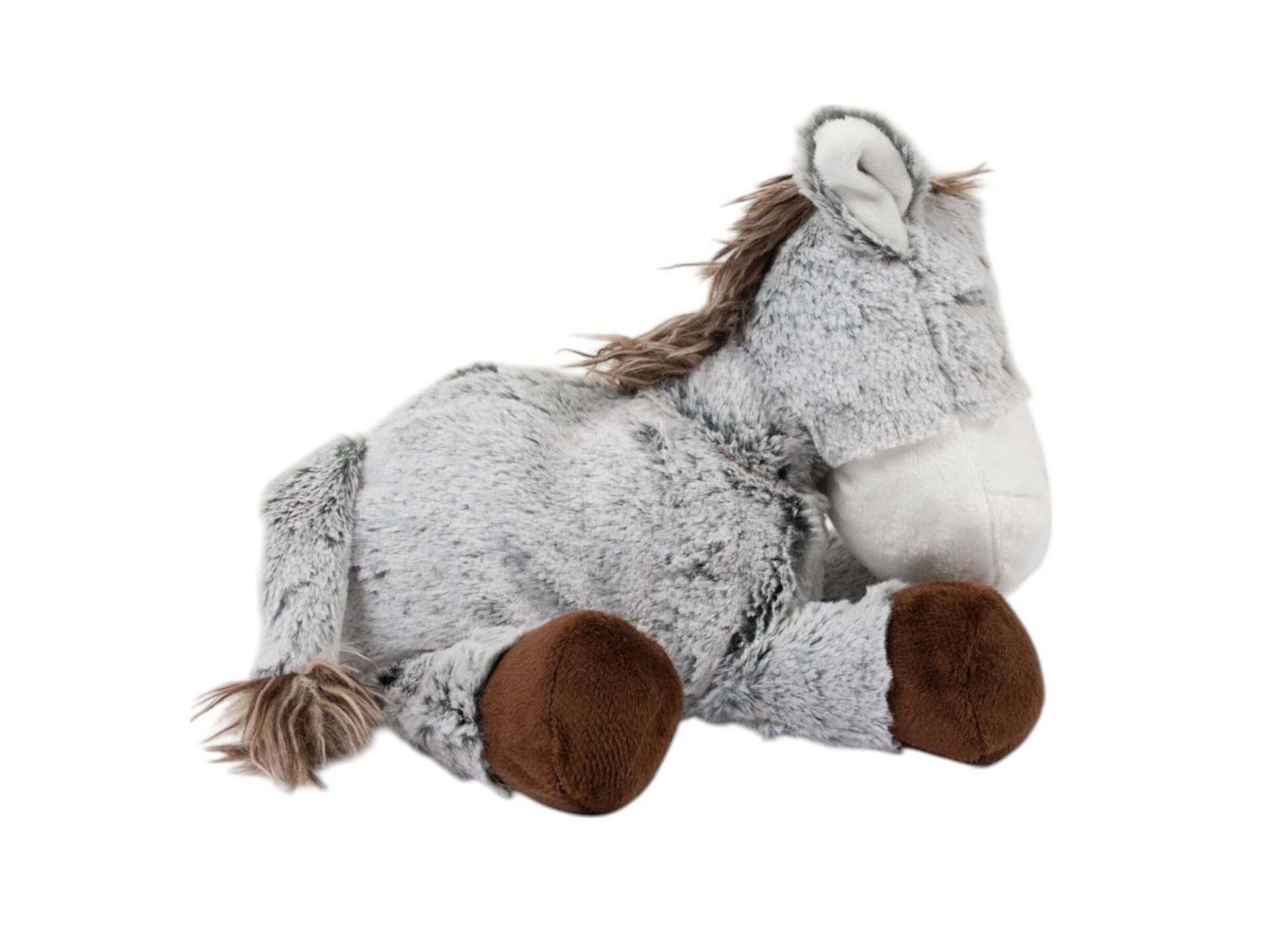 Overzichtsfoto - Knuffel Ezel H23cm - stof - grijs