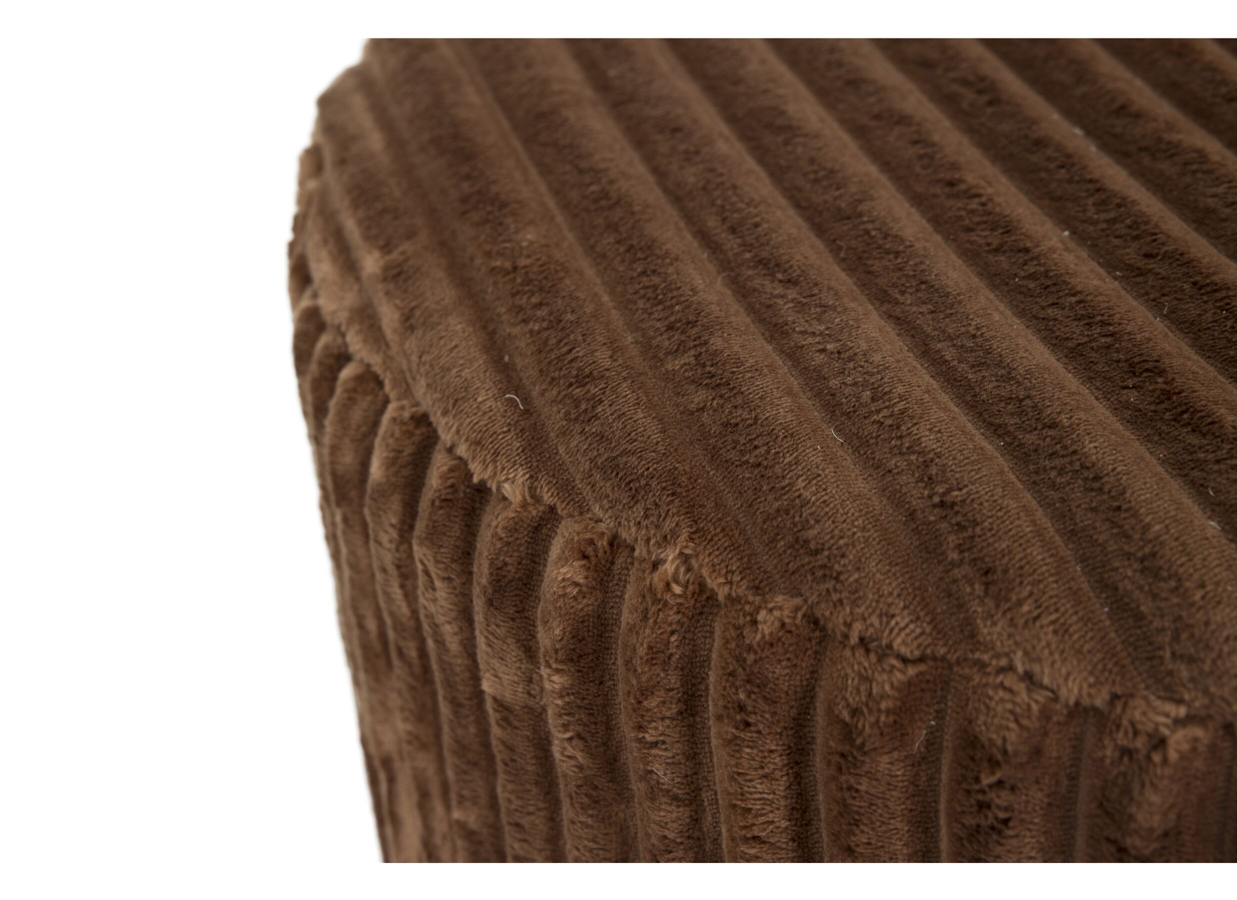 Detail - Pouf Maiden Ø59cm - velours côtelé - rouille