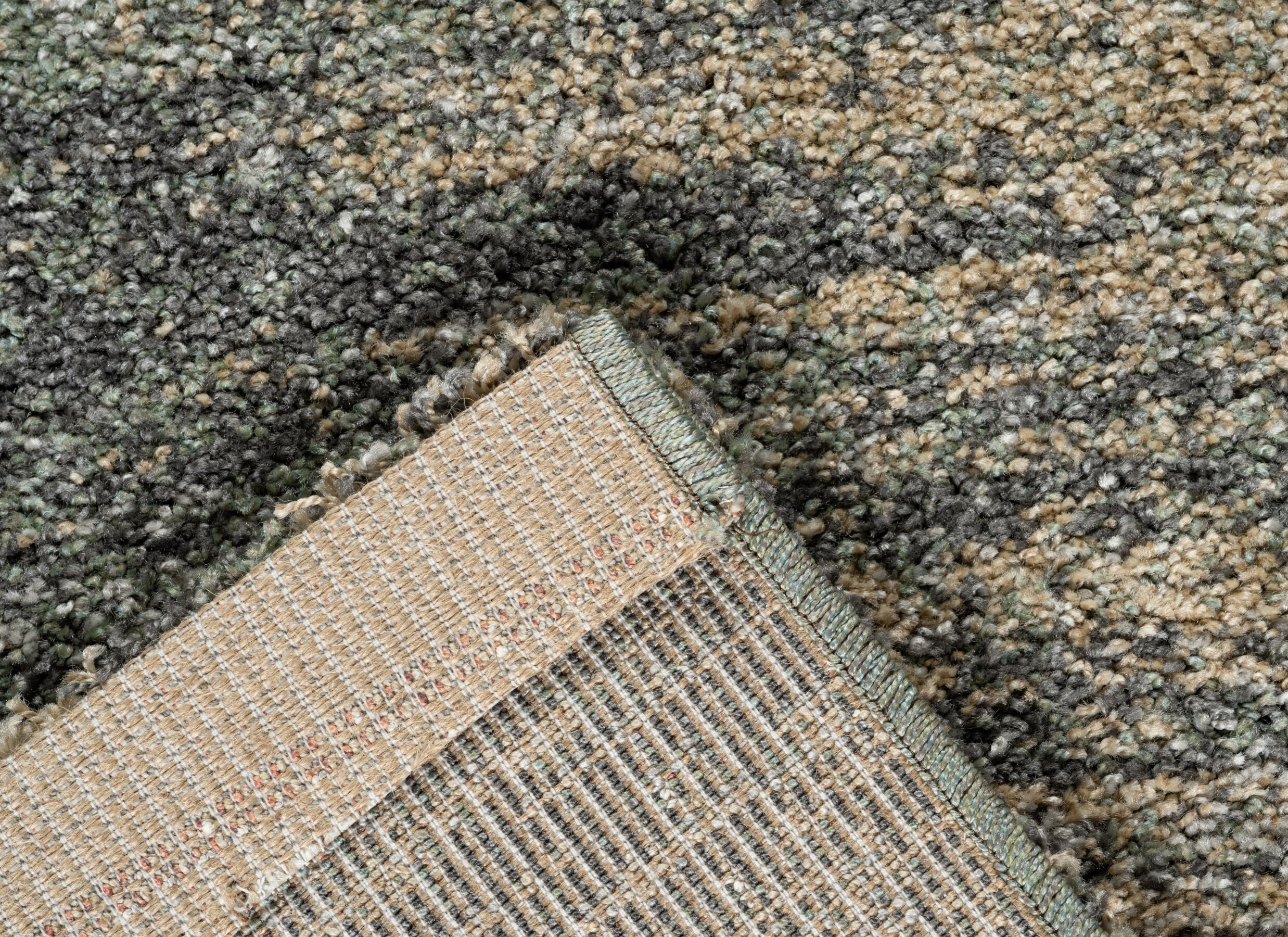 Detailfoto - Tapijt Medusa 133x195cm - heatset polypropyleen - grijs & beige