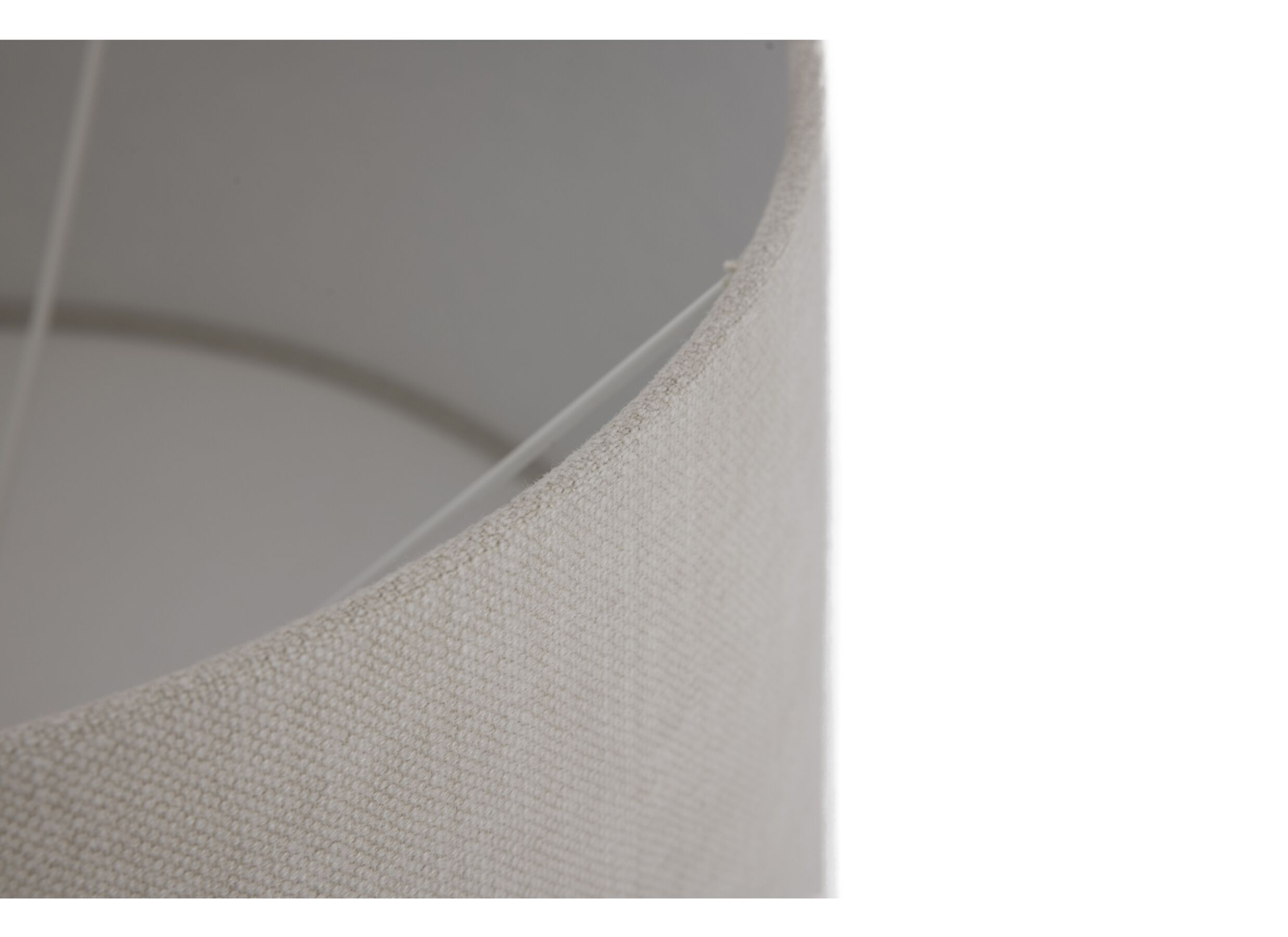 Detail - Abat-jour Ø40cm - tissu - beige
