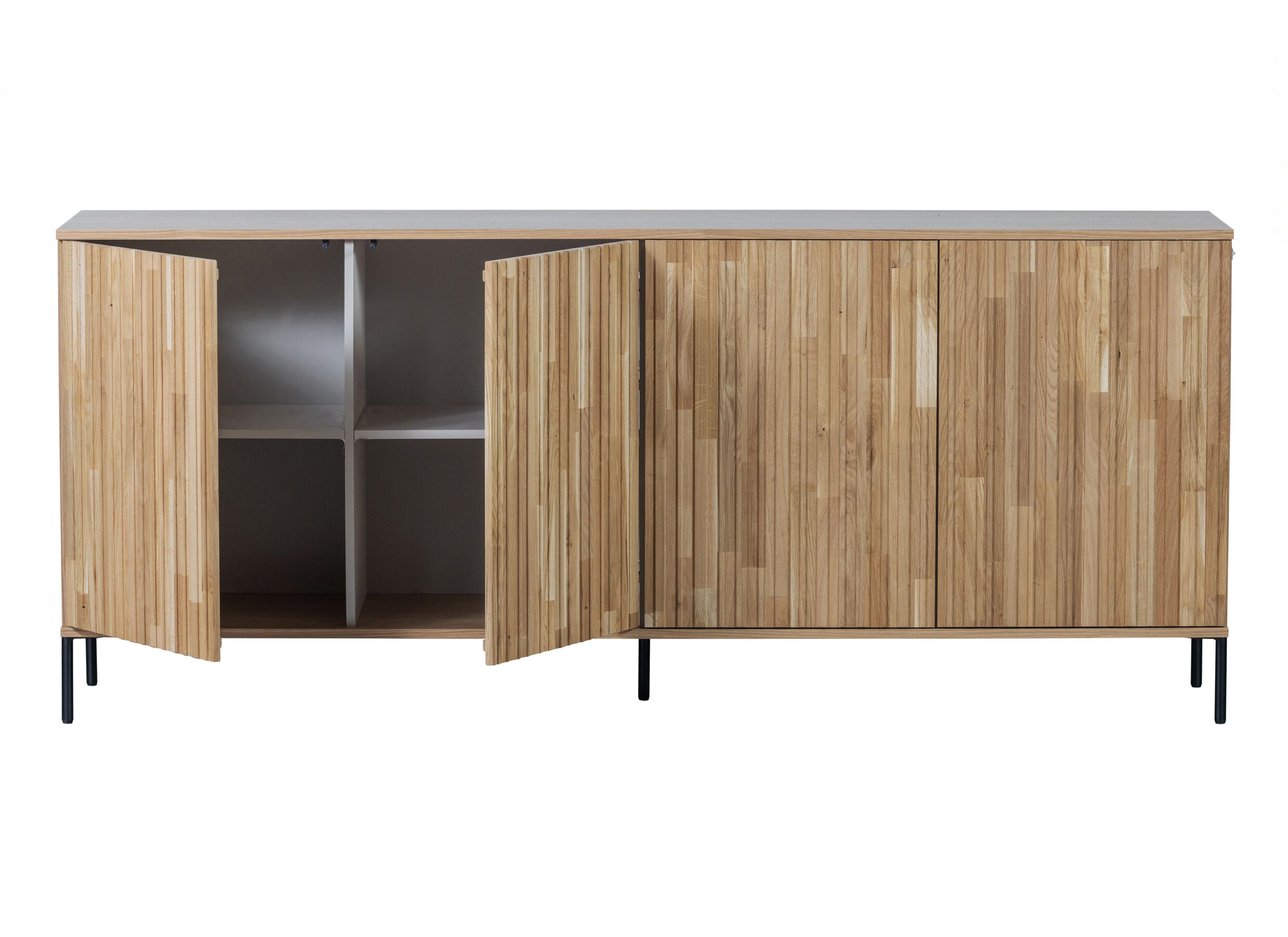 Dressoir New Gravure 200x44x85cm - eik fineer - naturel