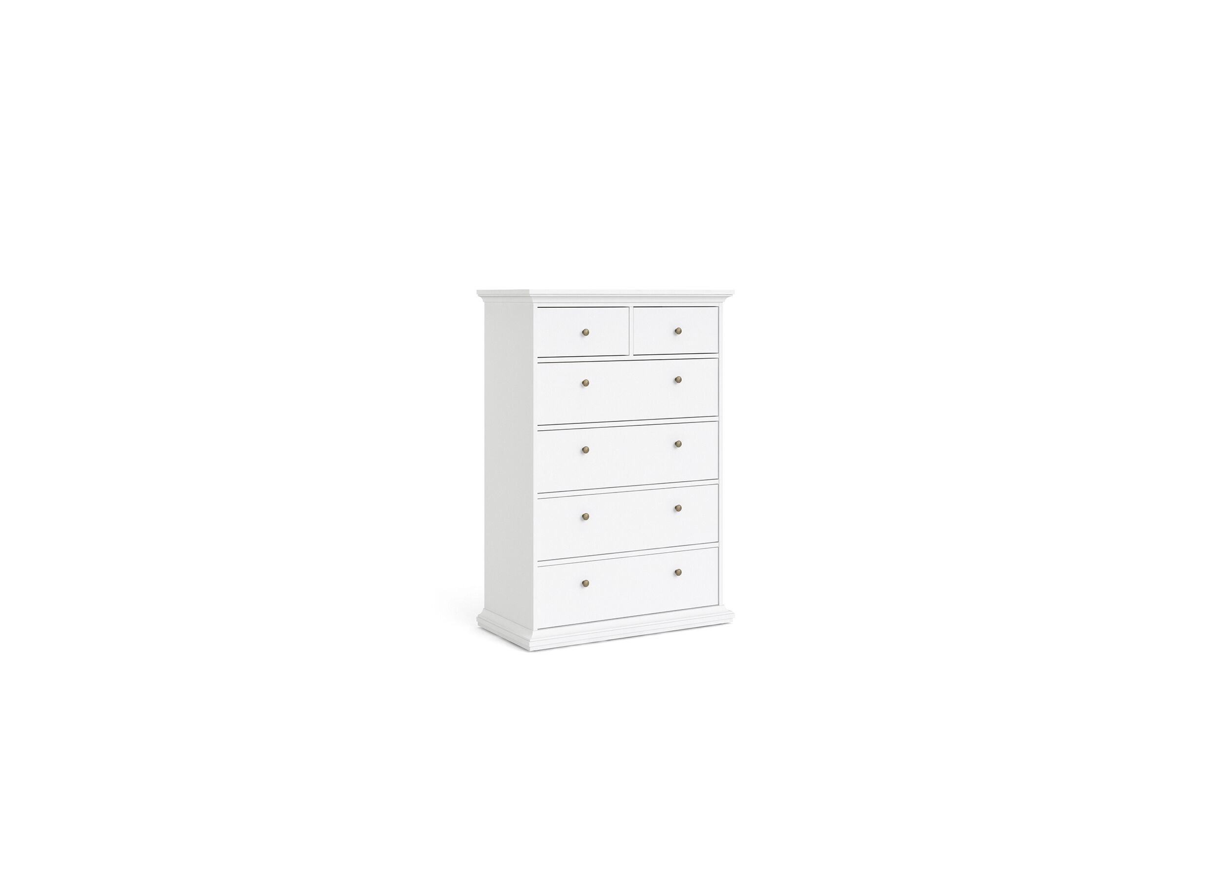 Ladekast Paris 96x49x140cm - decor - wit