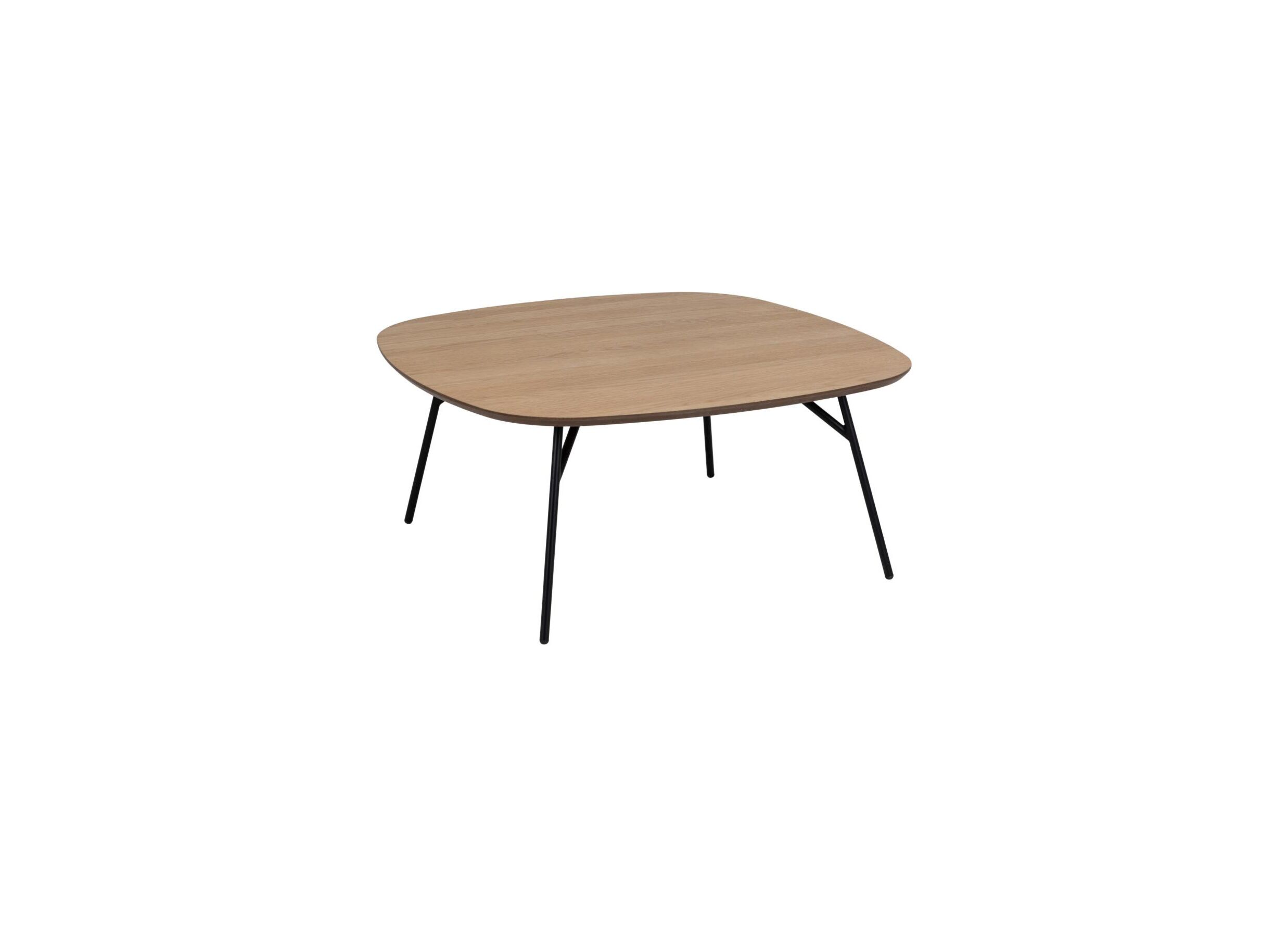 Plus Important - Table basse 90x90cm - MDF/métal - brun