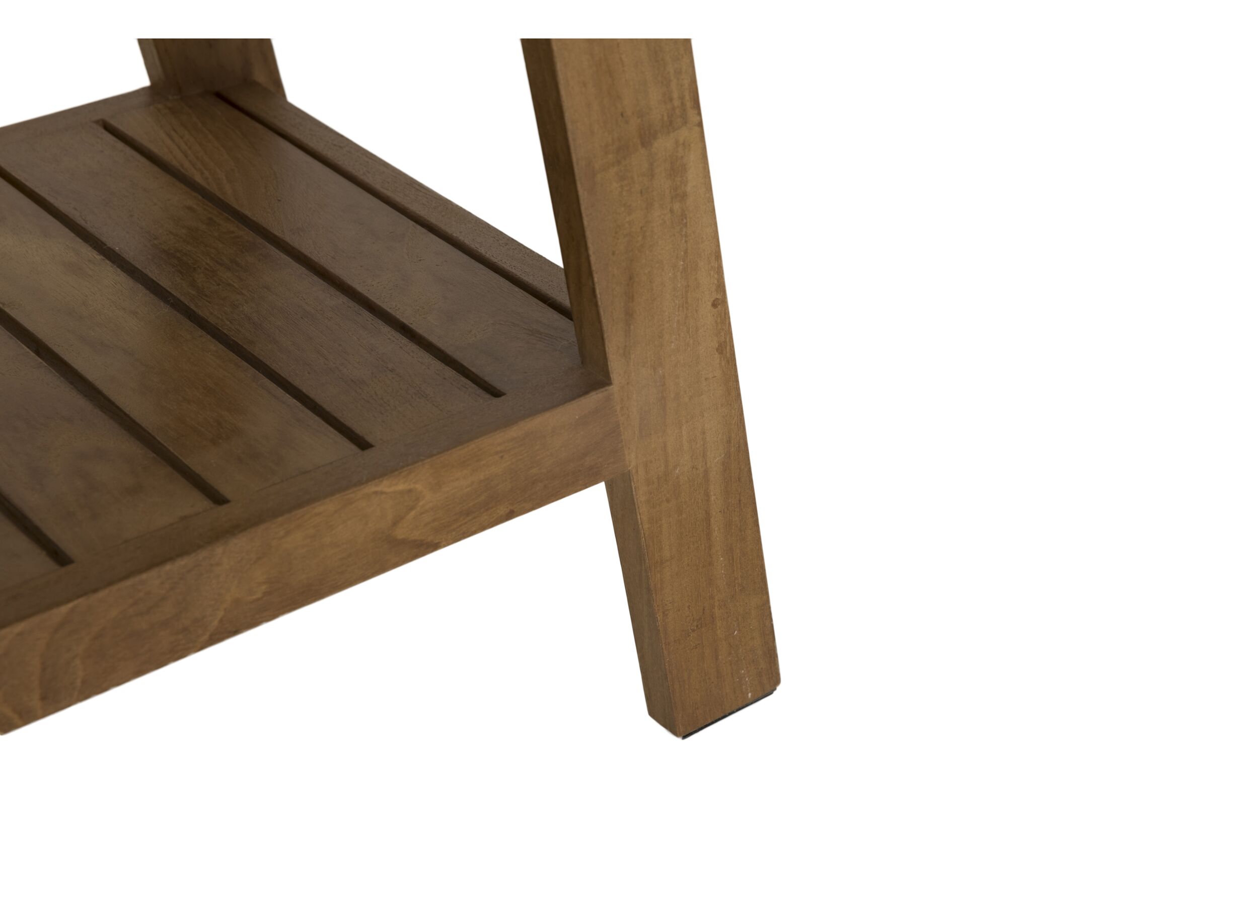 Detailfoto - Badkruk 53x34x47cm - geschuurd teak - naturel