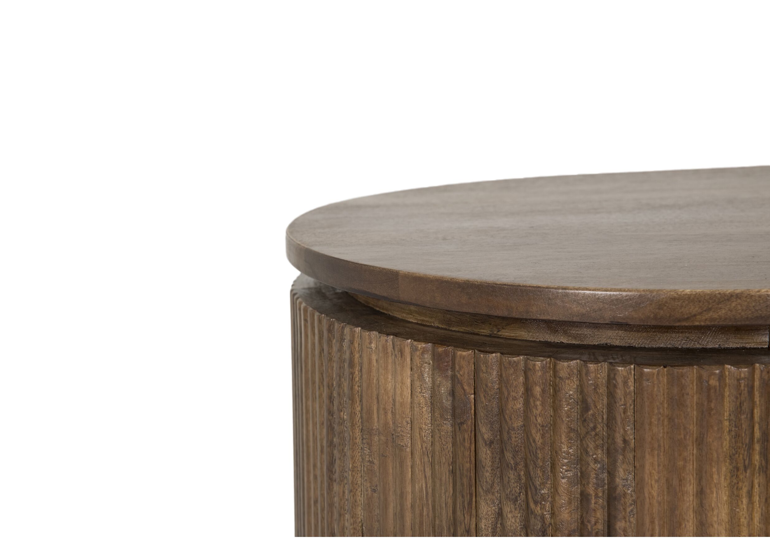 Detailfoto - Dressoir Velian 180cm - mango massief - bruin