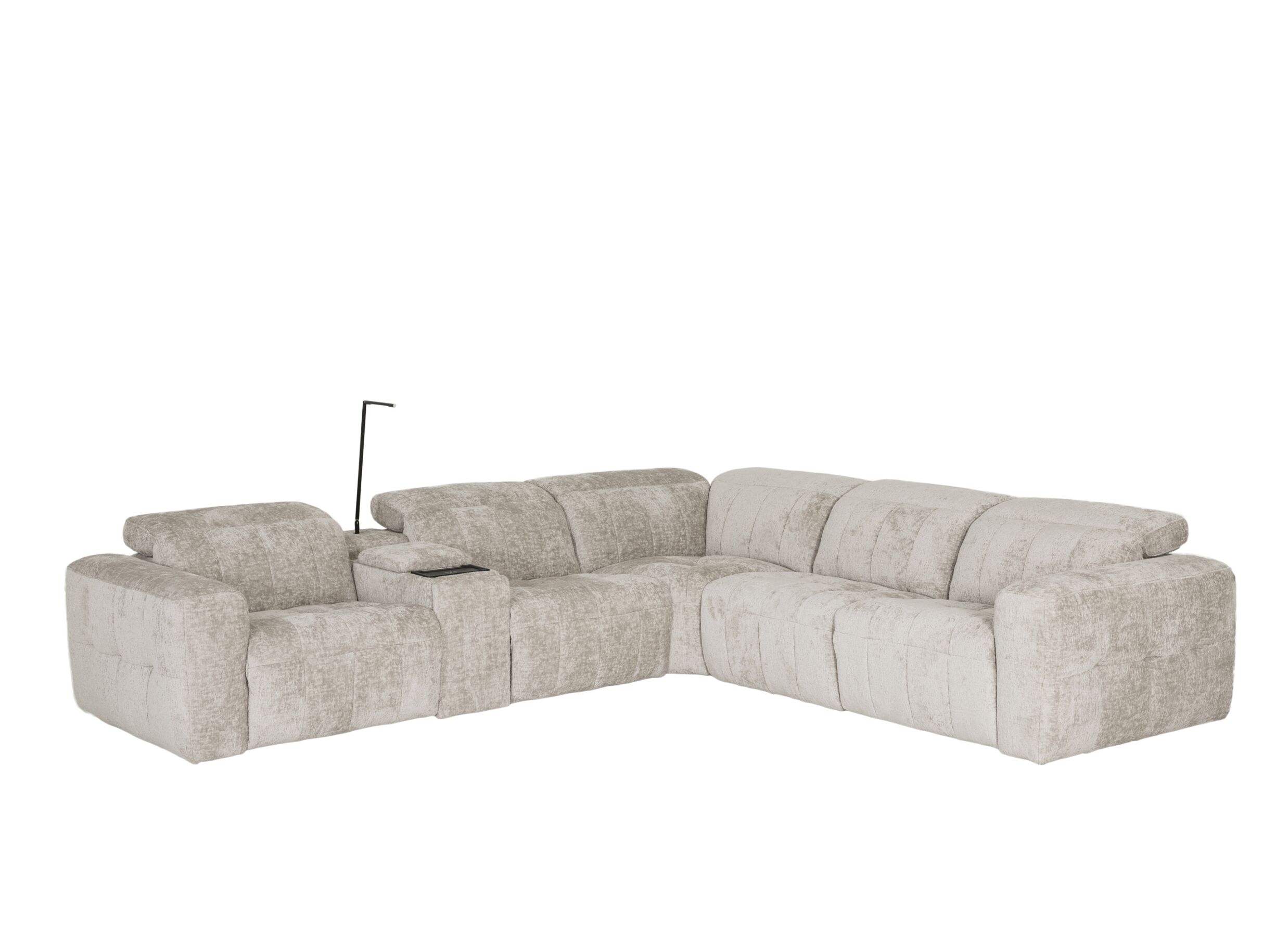 Hoeksalon Crow 334x301cm - stof - turtledove - Canapé d'angle Crow 334x301cm - tissu - turtledove