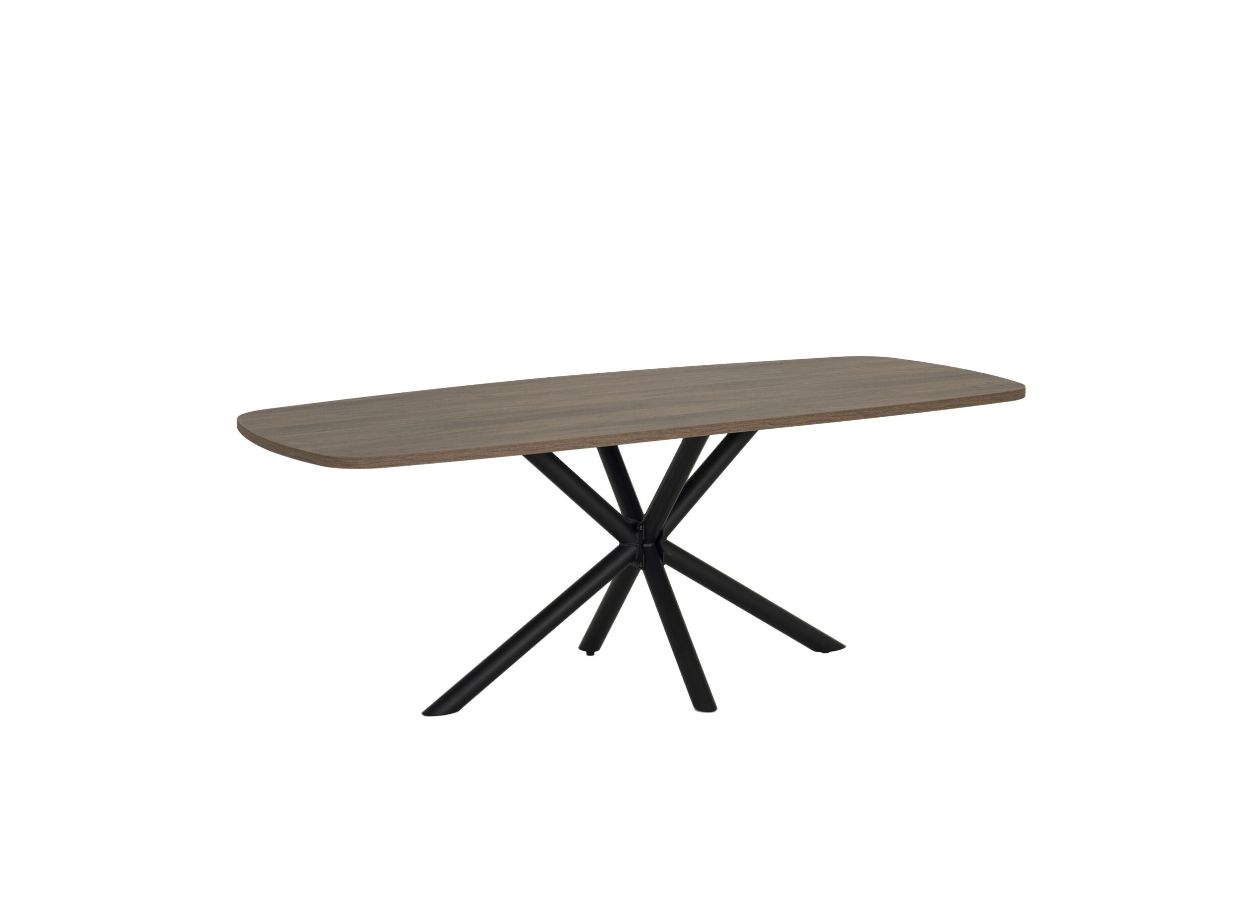 Tafel 183x100cm - melamine - brushed walnut nature - Table 183x100cm - mélamine - brushed walnut nature