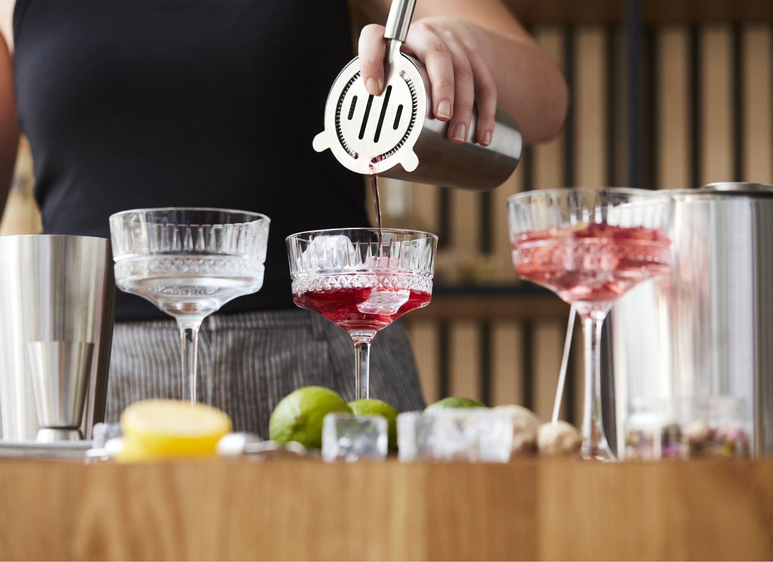 Foto ambiance - Passoire à Cocktail 20x9x2cm - inox - argent
