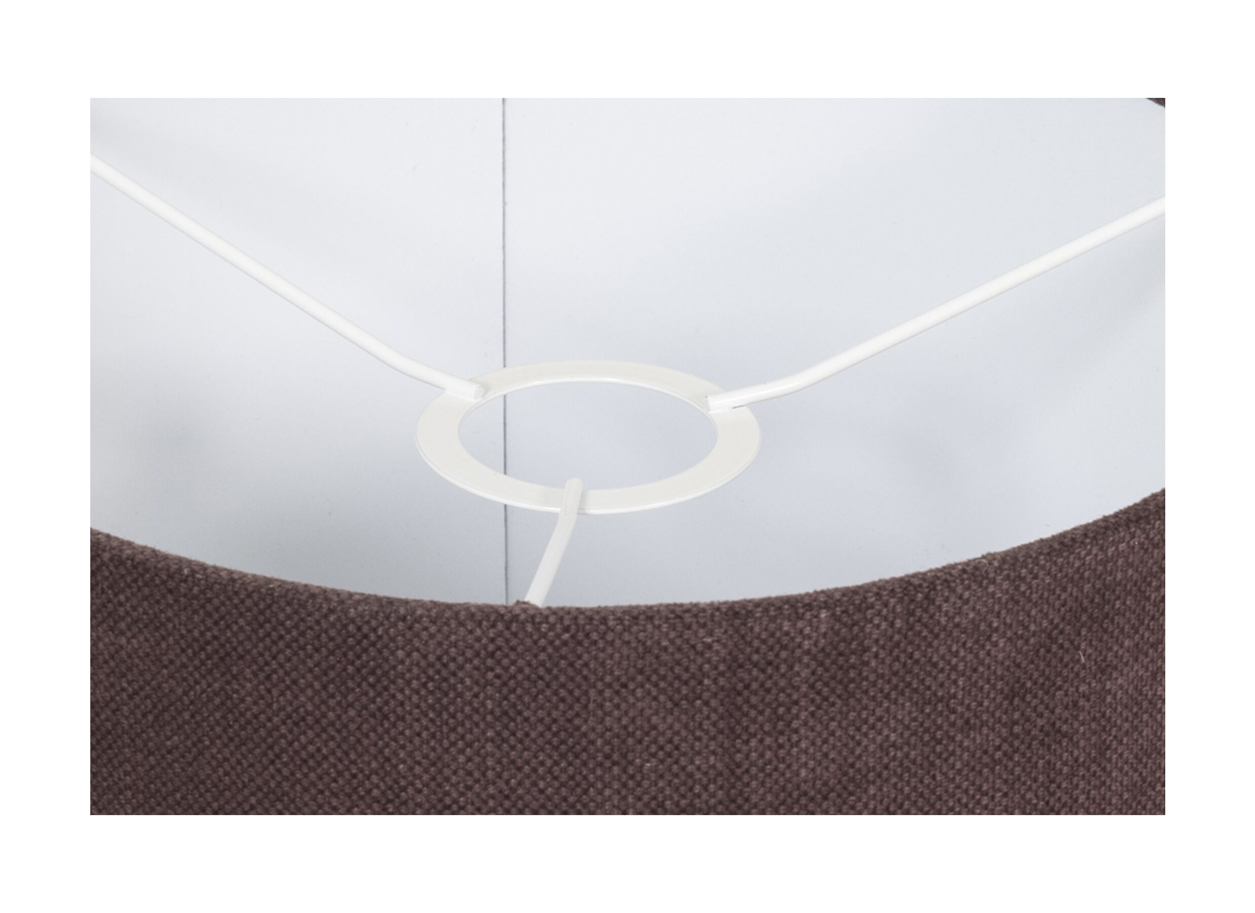 Detailfoto - Lampenkap Ø25cm - stof - aubergine
