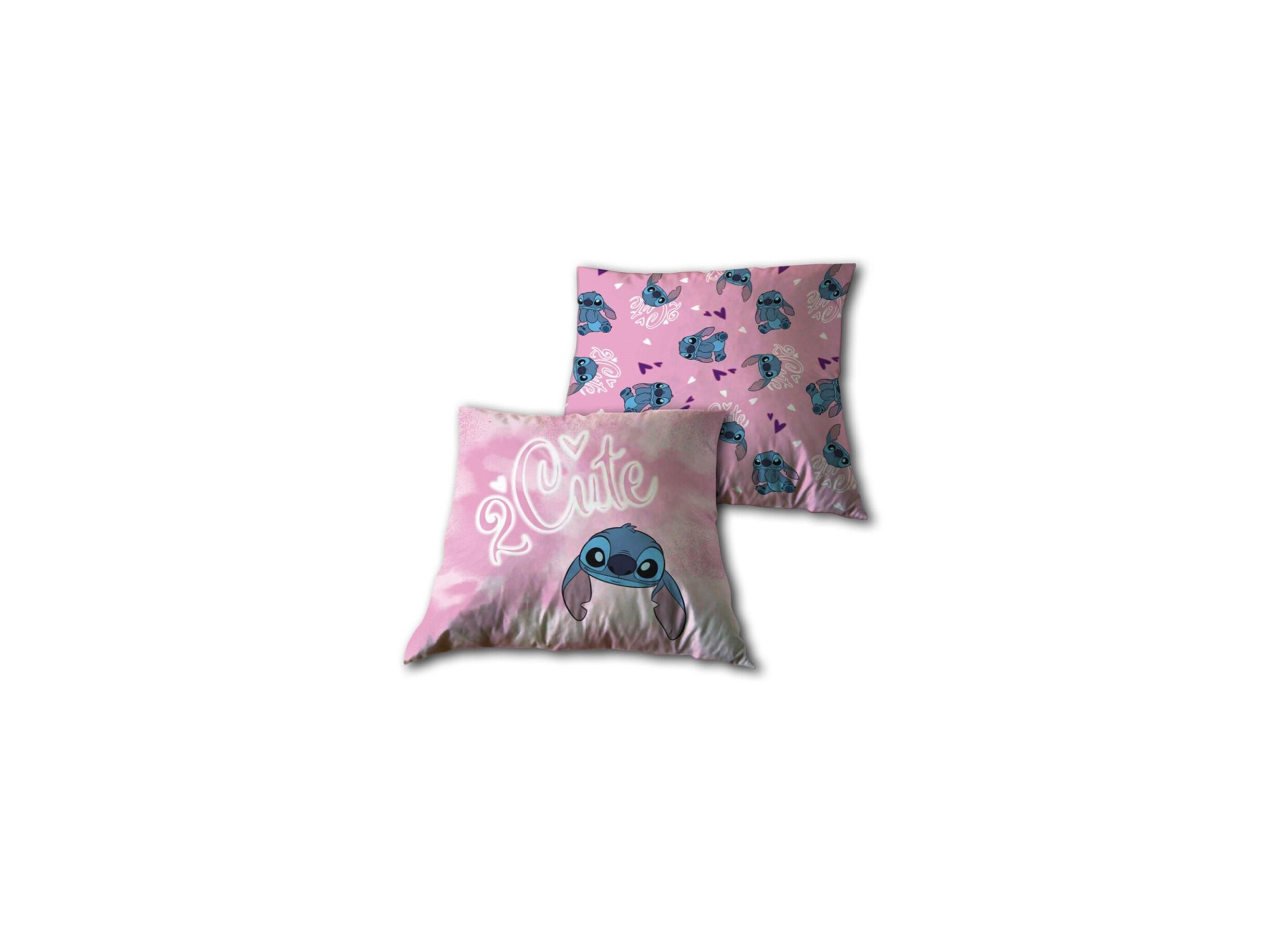 Kussen Stitch 40x40cm - polyester - roze - Coussin Stitch 40x40cm - polyester - rose