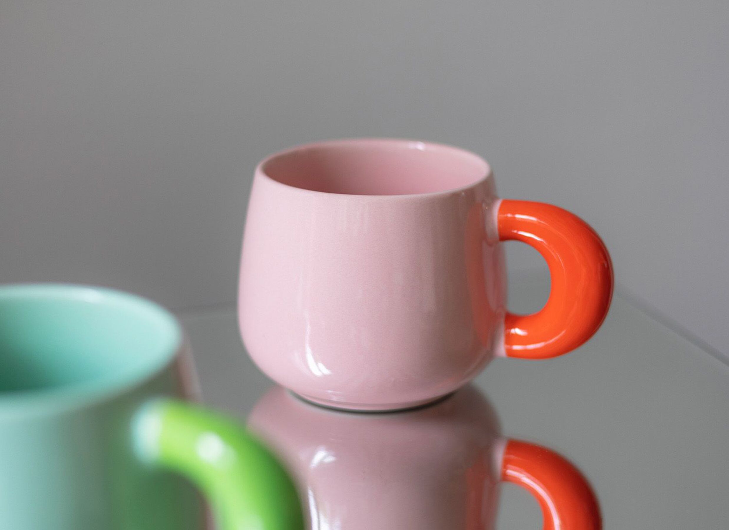 Foto ambiance - Mug Coco 47cl - céramique - rose