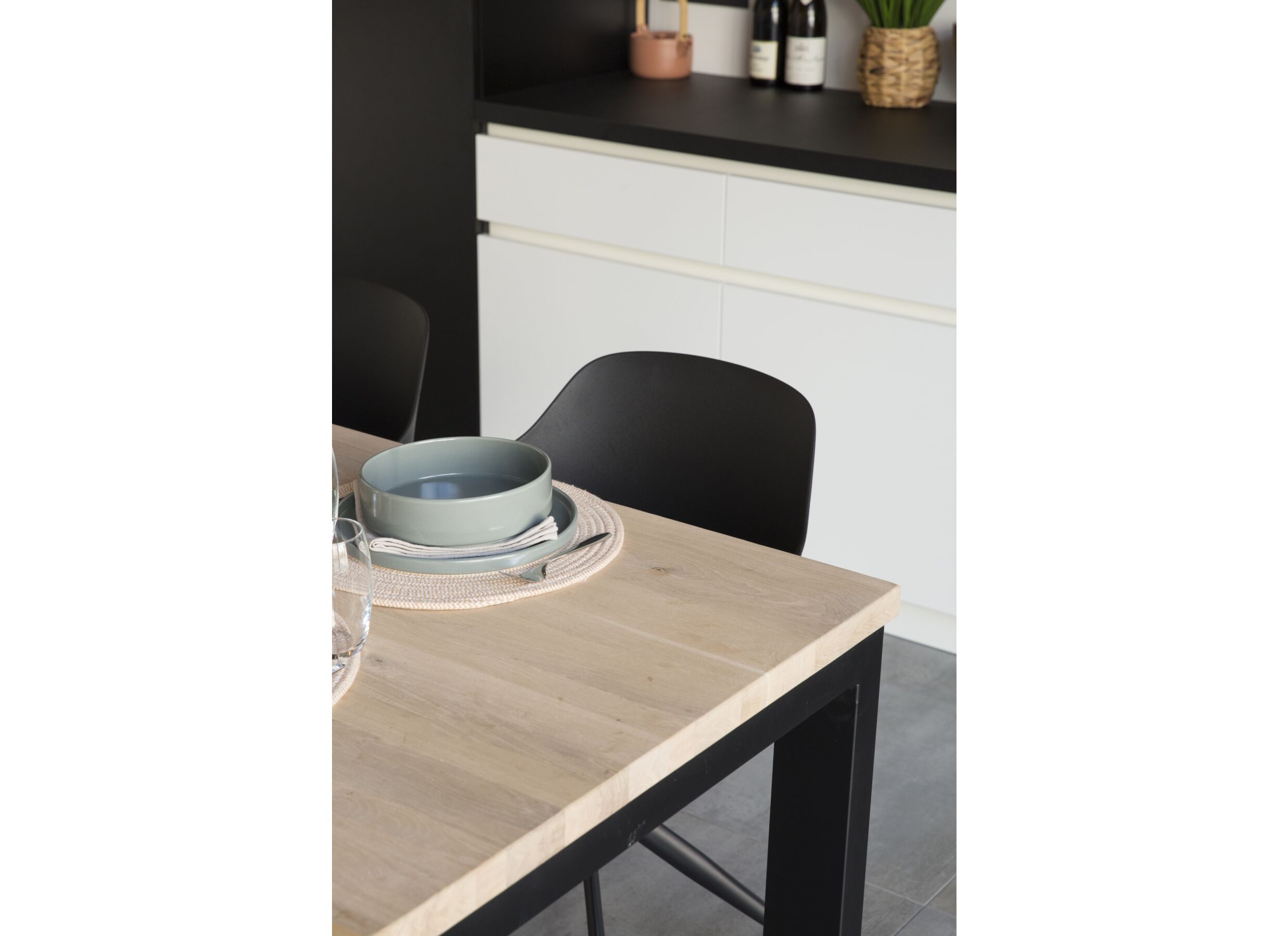 Table Palacio 140x140cm - chêne massif - naturel