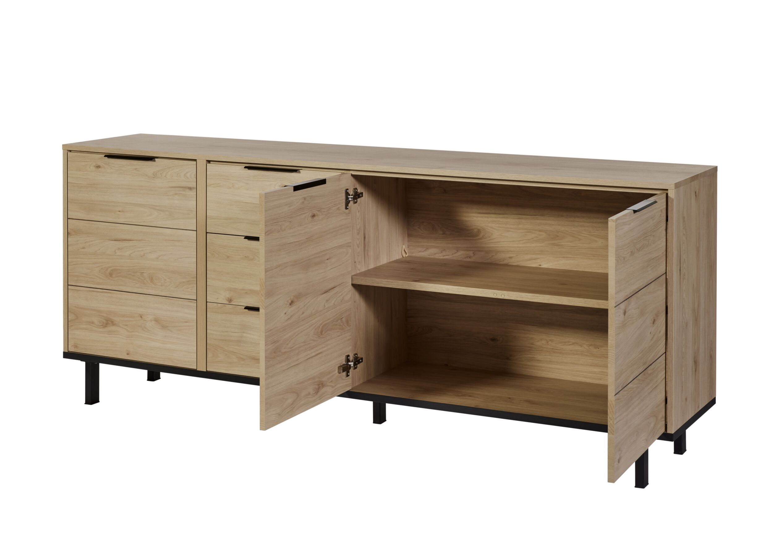 Indeling - Dressoir Toby 230cm - decor - castella oak