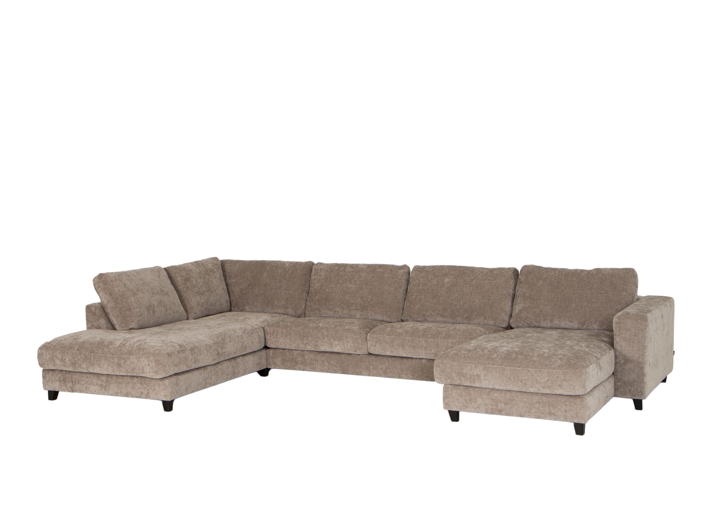 Hoeksalon Larvik 410x228cm - stof - beige - Hoeksalon Larvik 410x228cm - stof - beige
