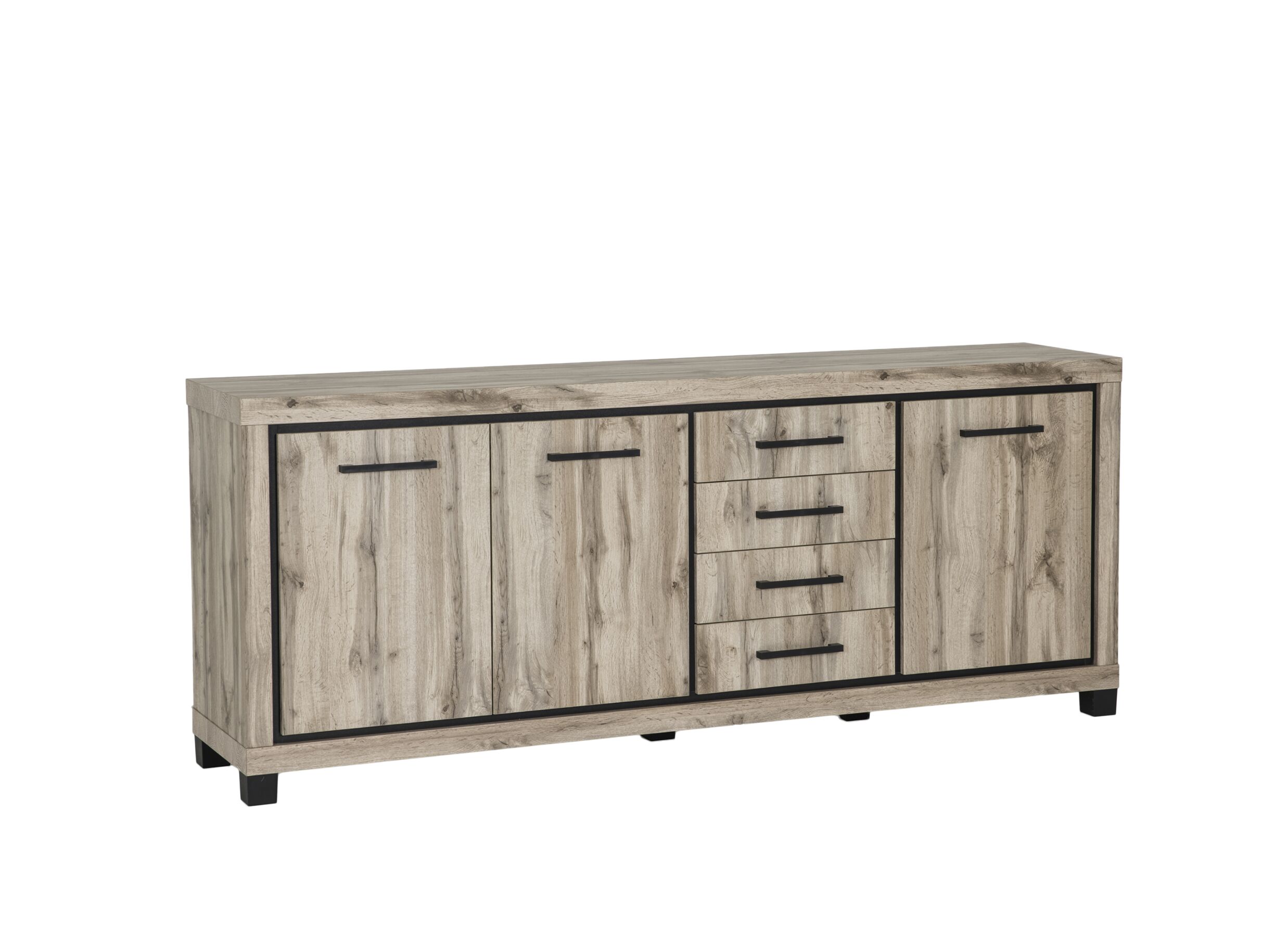 Dressoir Elegance 225cm - meubelplaat - canada oak - Dressoir Elegance 225cm - meubelplaat - canada oak