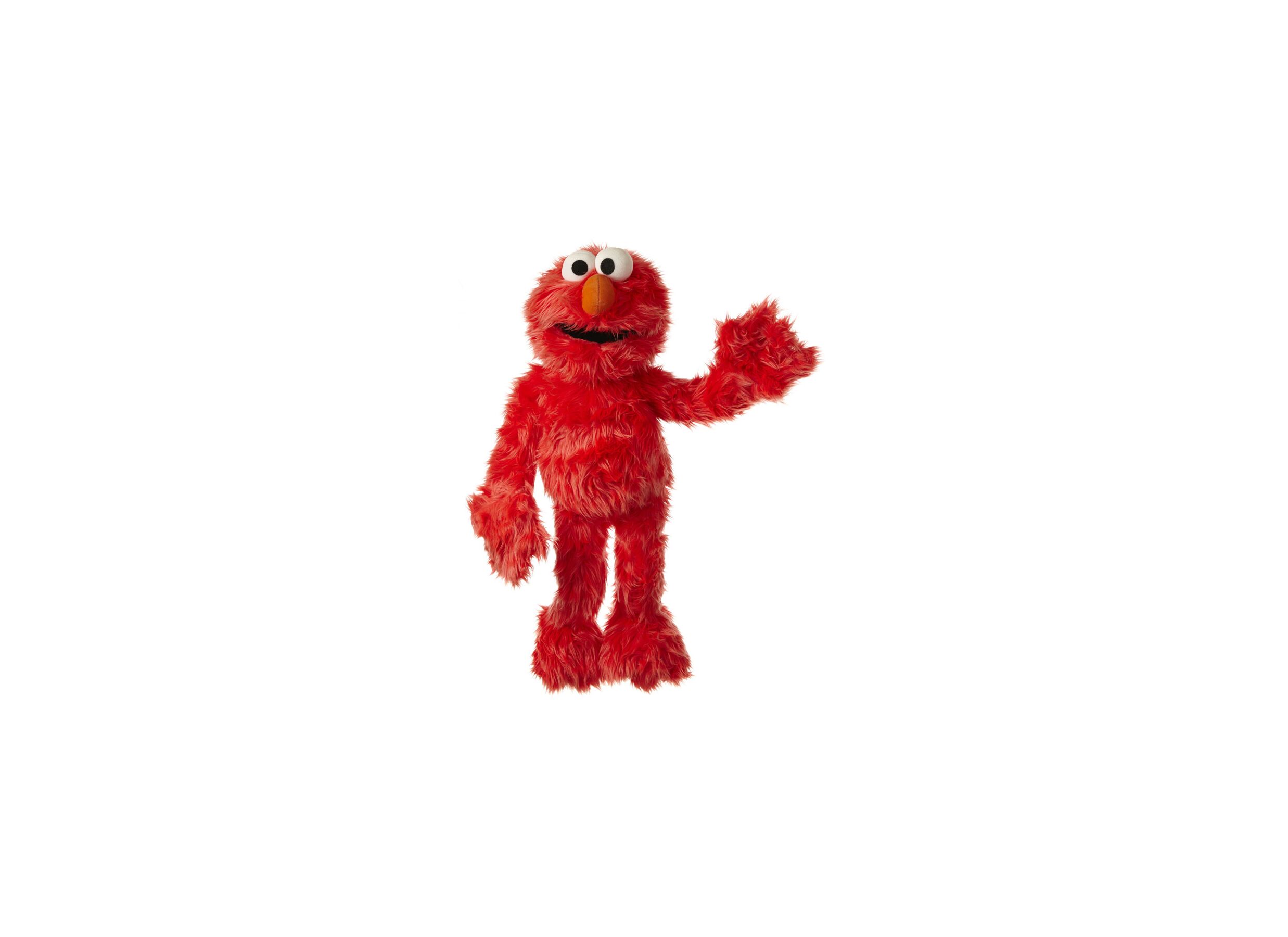 Plus Important - Marionnette à main Sesame Street Elmo H65cm - polyester - rouge
