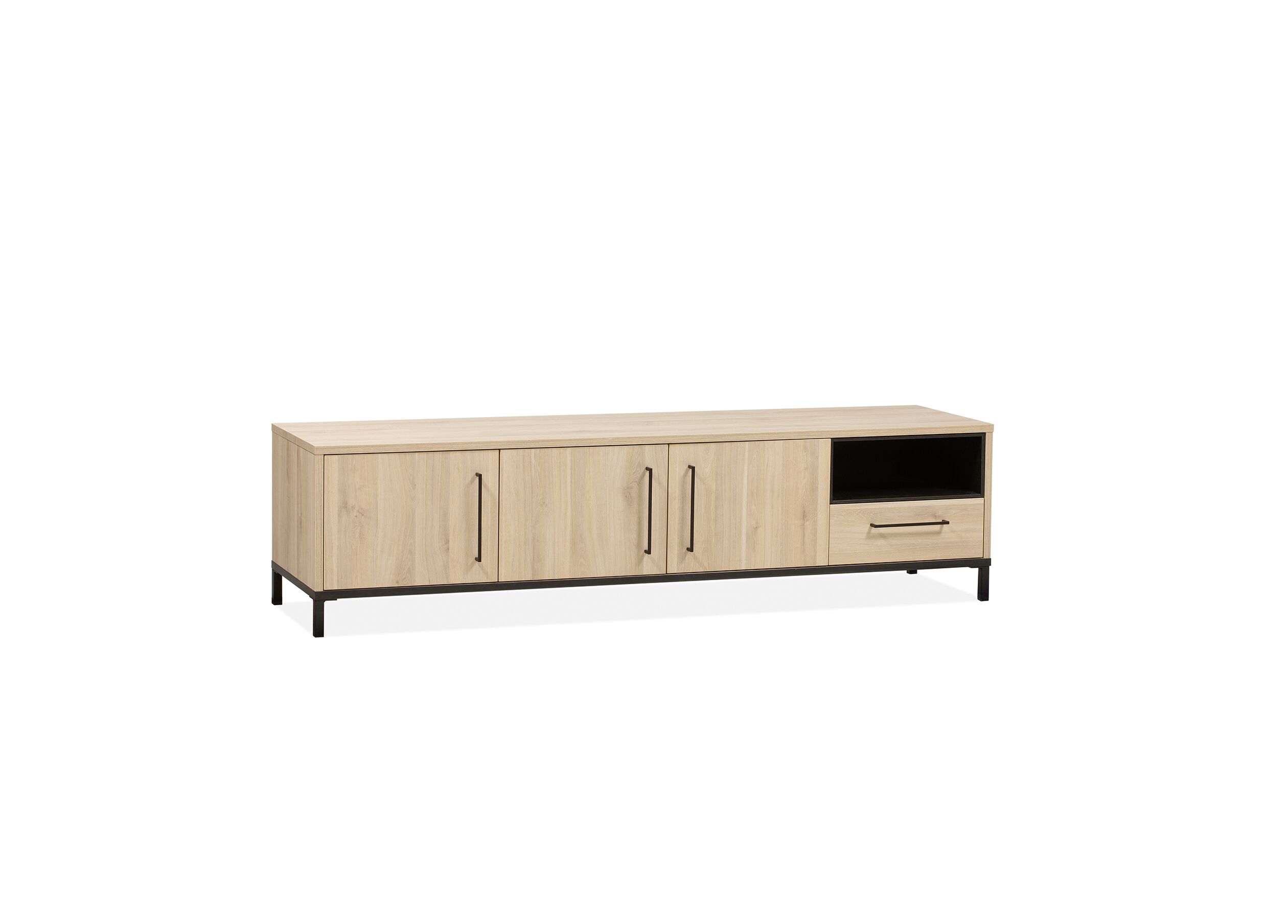 Meuble TV moderne Bridge 198cm - Meuble TV Bridge 198cm - lamulux - fresh oak/old piano