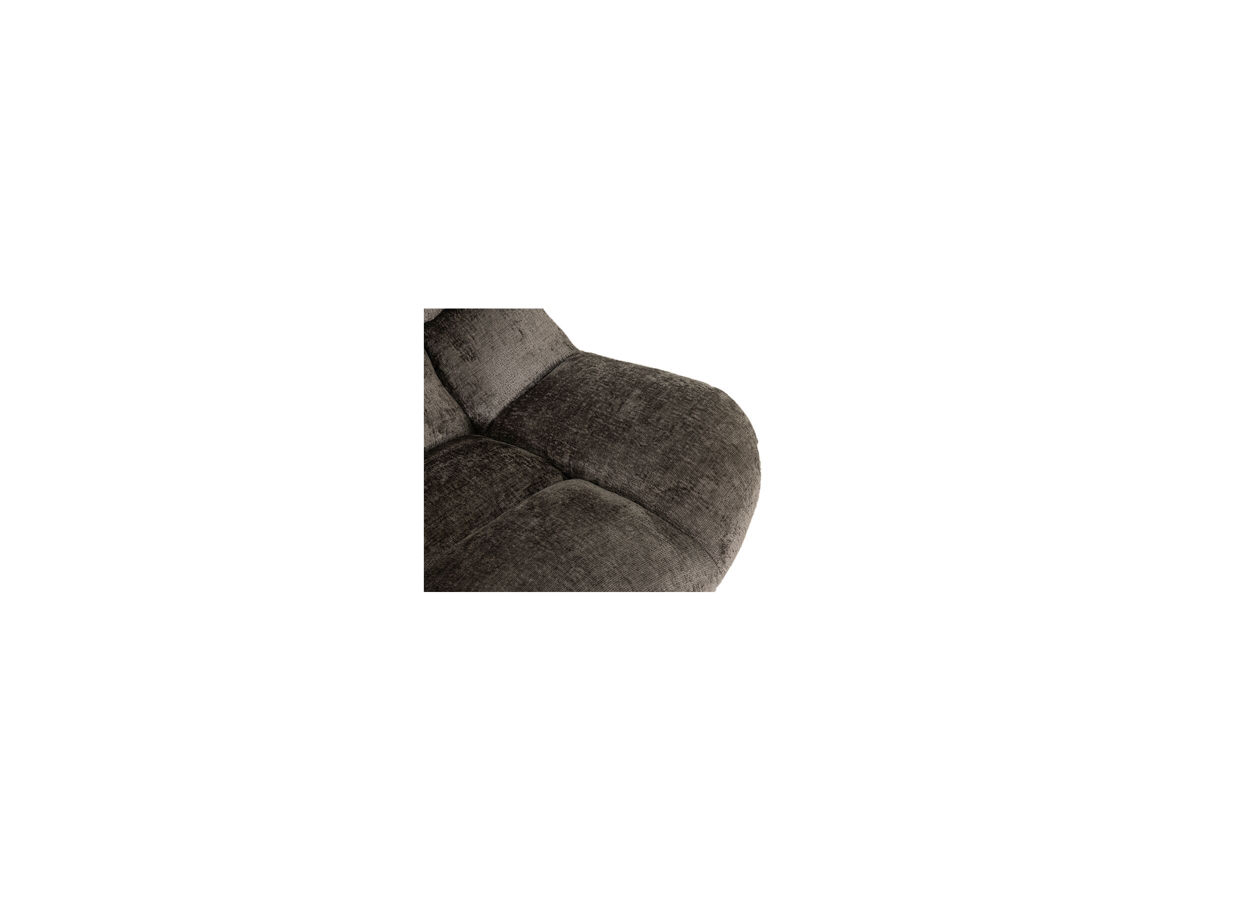 Detail - Fauteuil pivotant Iota 76x81x84cm - chenille - gris foncé