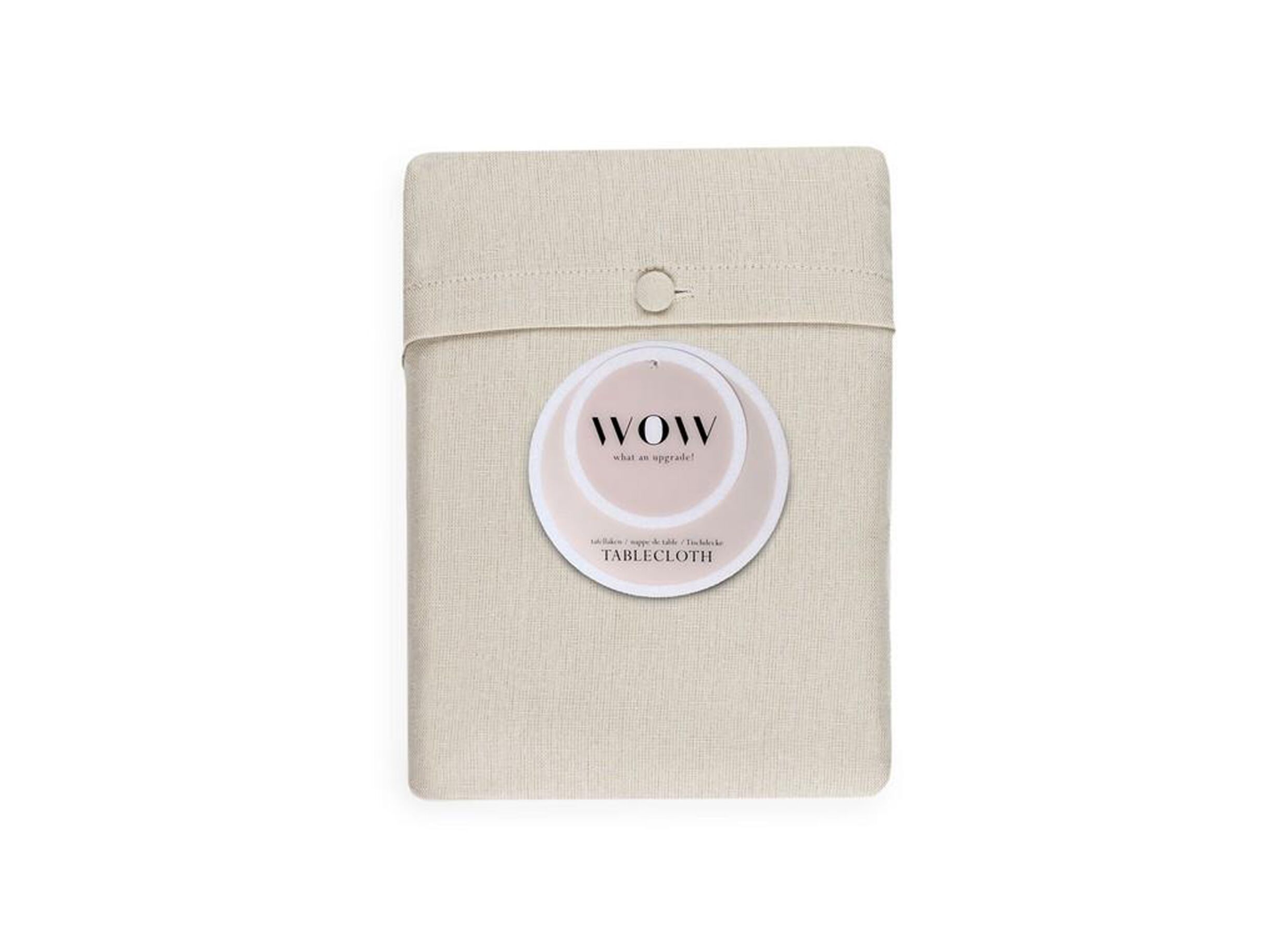 Plus Important - Nappe Wow Ø180cm - coton & lin - essence ivory