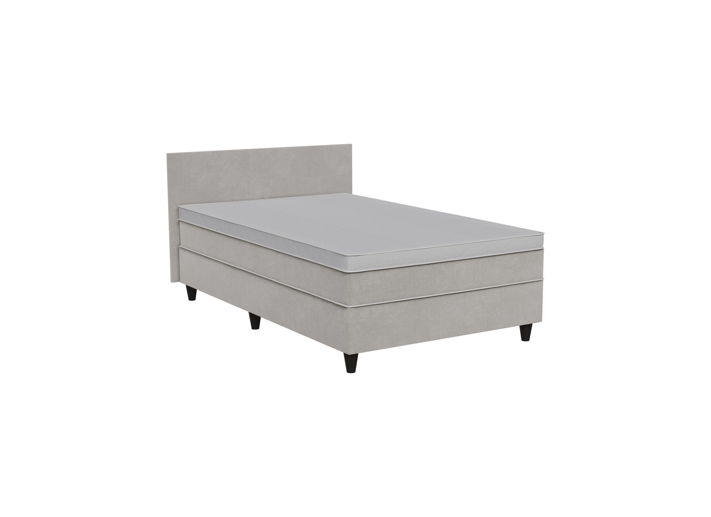 Plus Important - Lit box BOX53 120x200cm - tissu - taupe