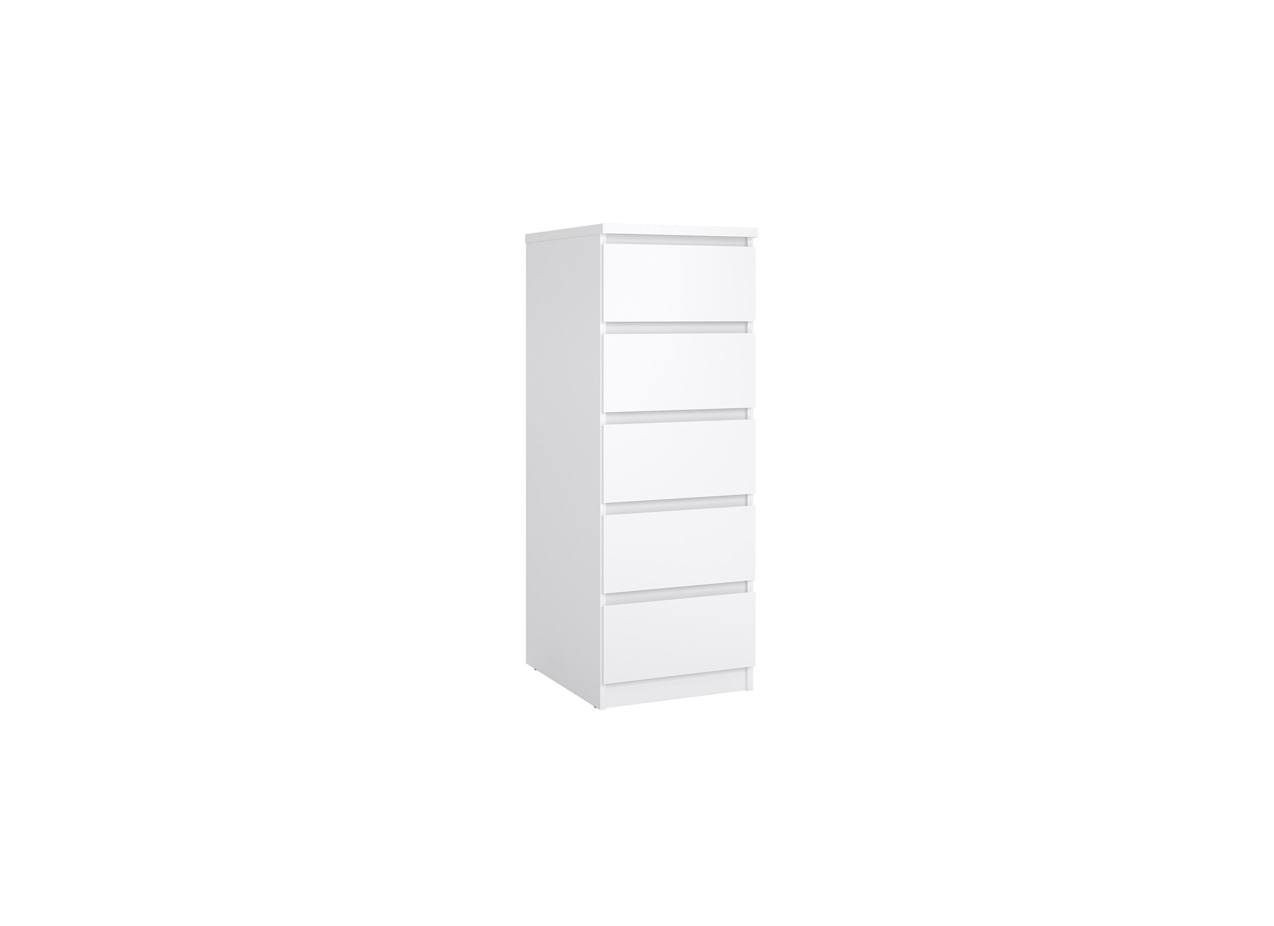 Commode Naia 41x50x111cm - Commode Naia 41x50x111cm - mélamine - blanc laqué