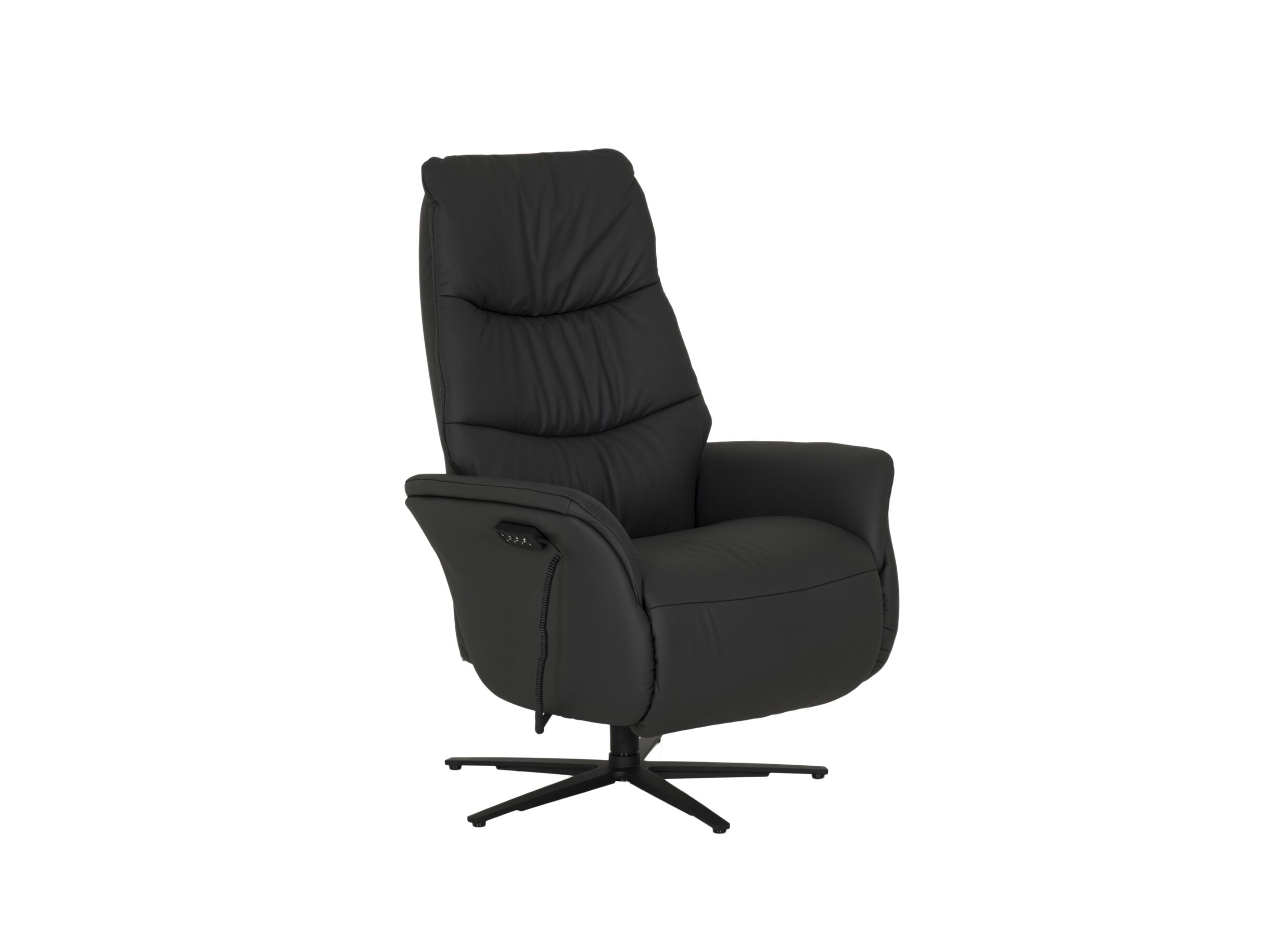 Hoofdfoto - Relaxzetel 7051.76V+Z60 elektrisch - leder - zwart met medium zithoogte- en diepte en tilfunctie