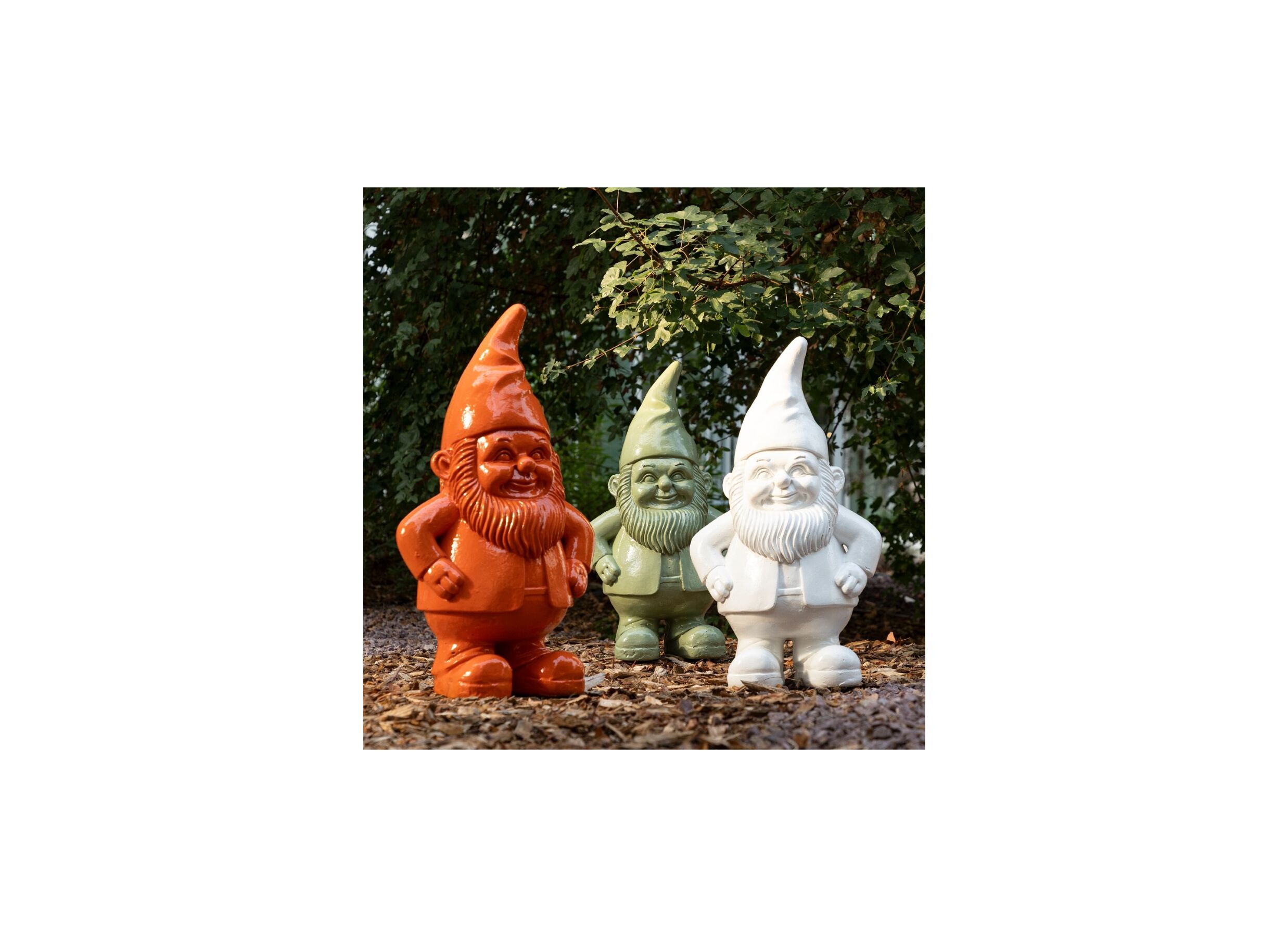 Foto ambiance - Statuette Gnome H42cm - stoneware - multicolore