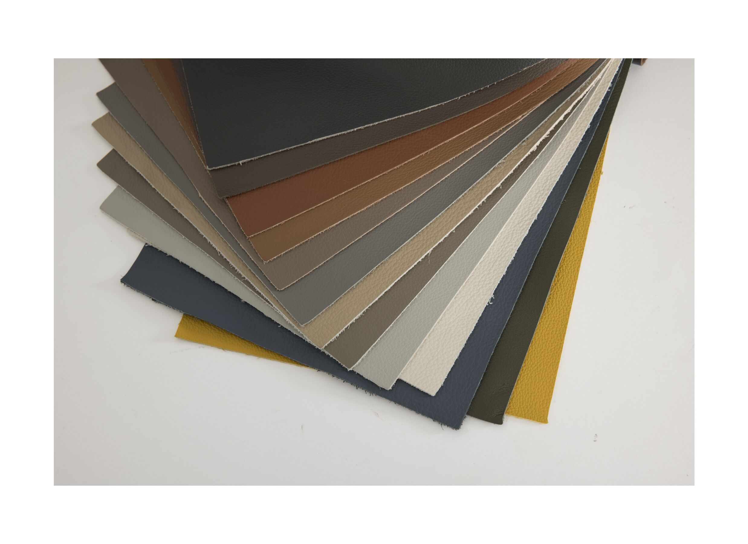 Kleurstaal - Zetel Shak-Bis 2,5+2-zit - leder - warm bruin