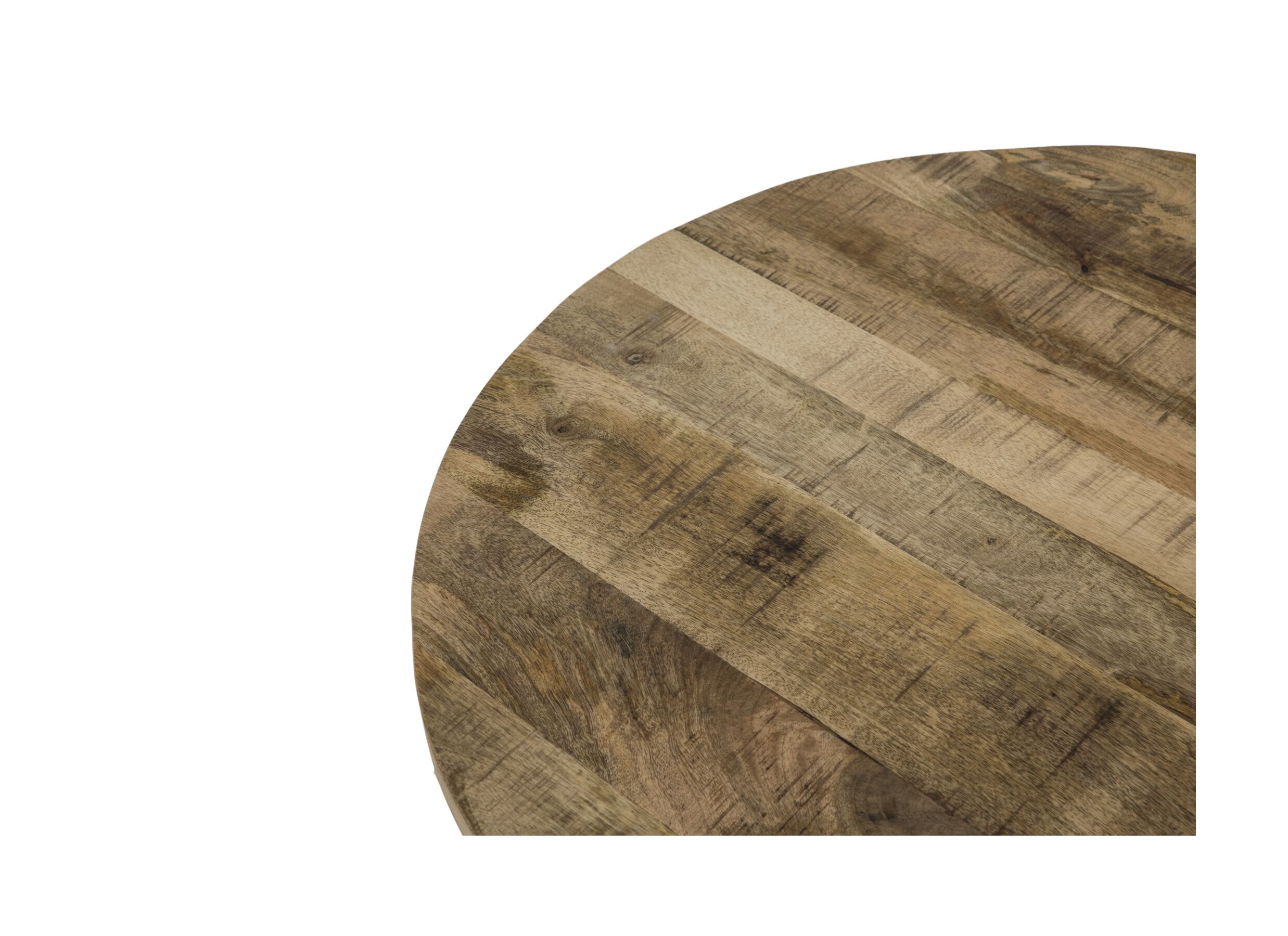 Detail - Table basse Cenote Ø77/Ø55cm - mangue massif - naturel lot de 2