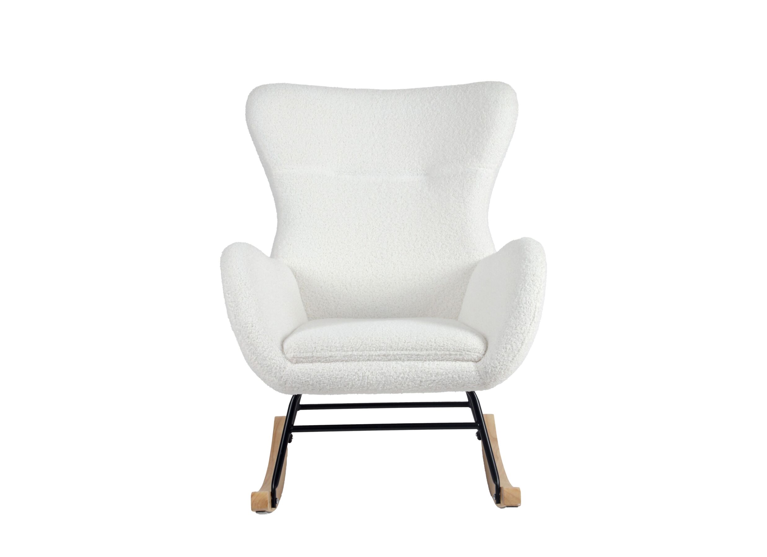 Aperçu - Fauteuil à bascule Hakka - tissu - Beige