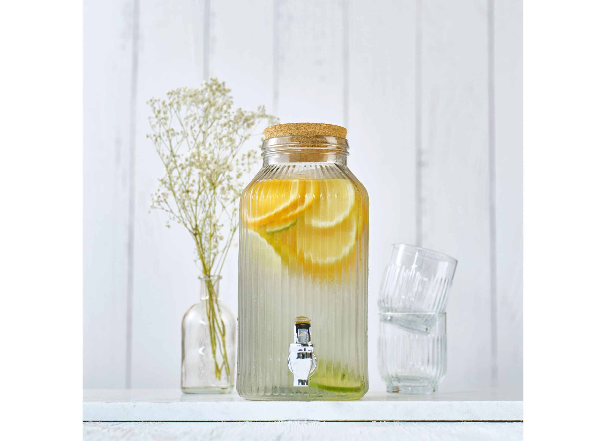 Foto ambiance - Distributeur de boissons Raya 3,35L - verre - gris