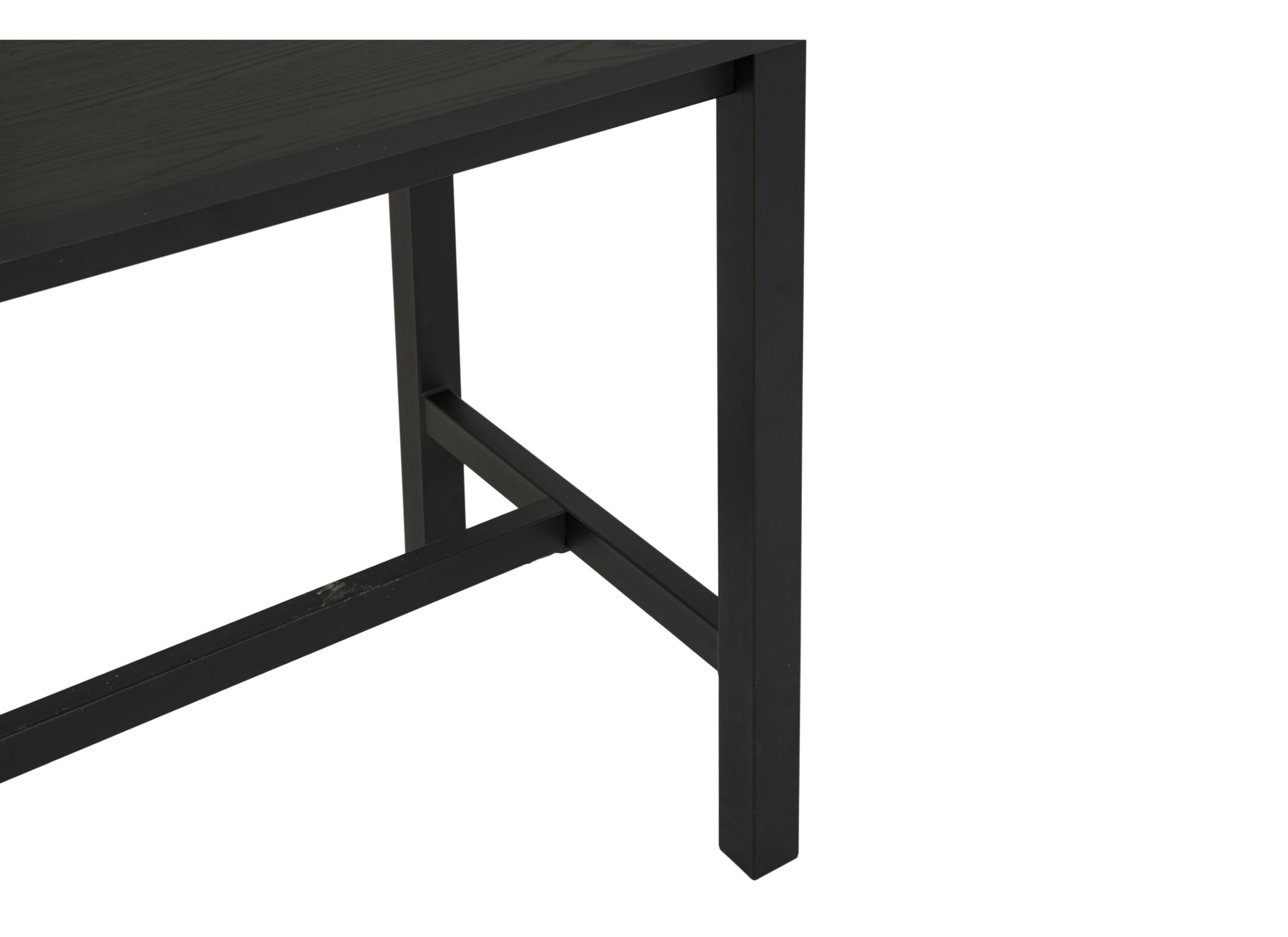 Detail - Table de bar Viennabar 160x60cm - décor - chêne halifax noir