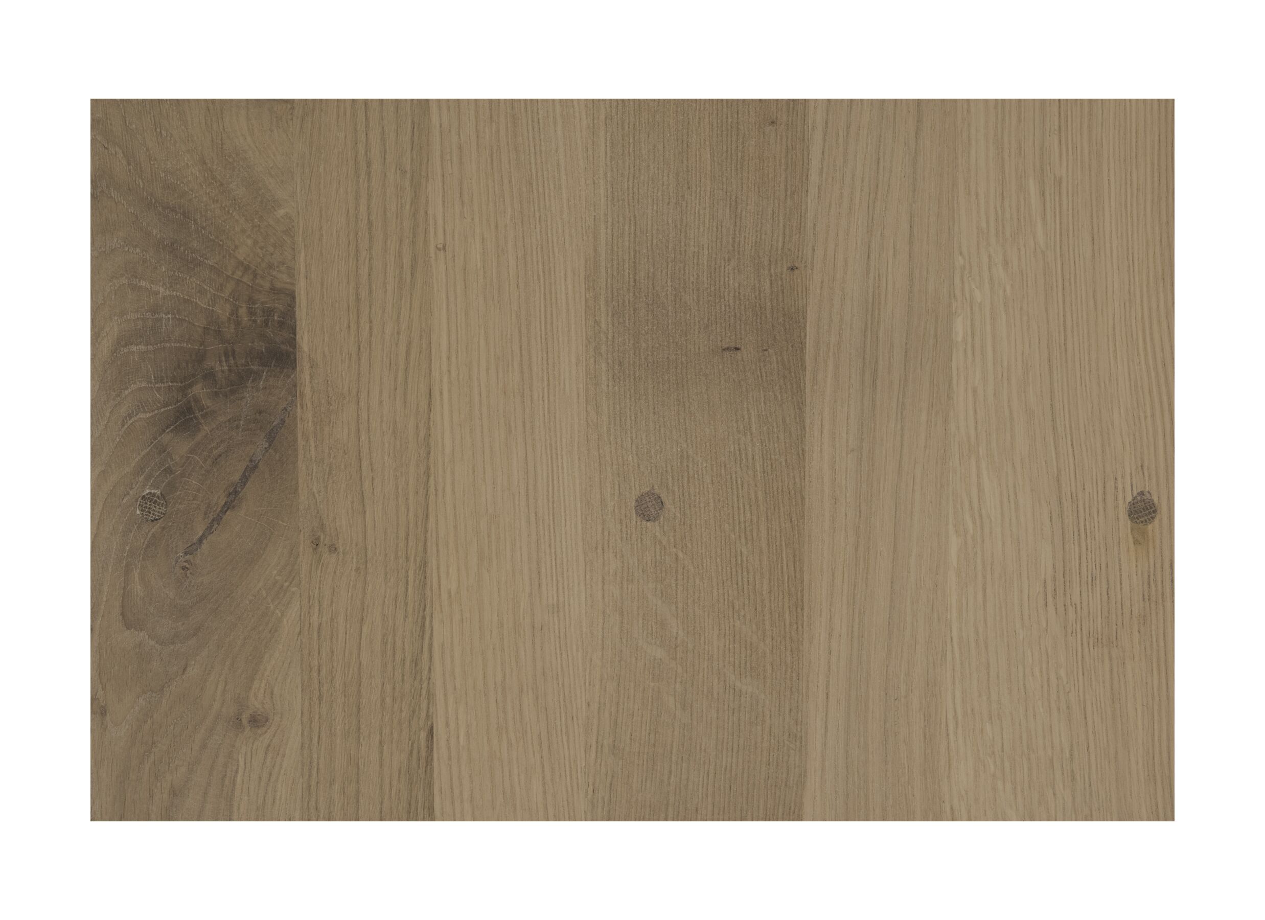 Kleurstaal - Wandrek Robur 120x40x210cm - eik massief - naturel