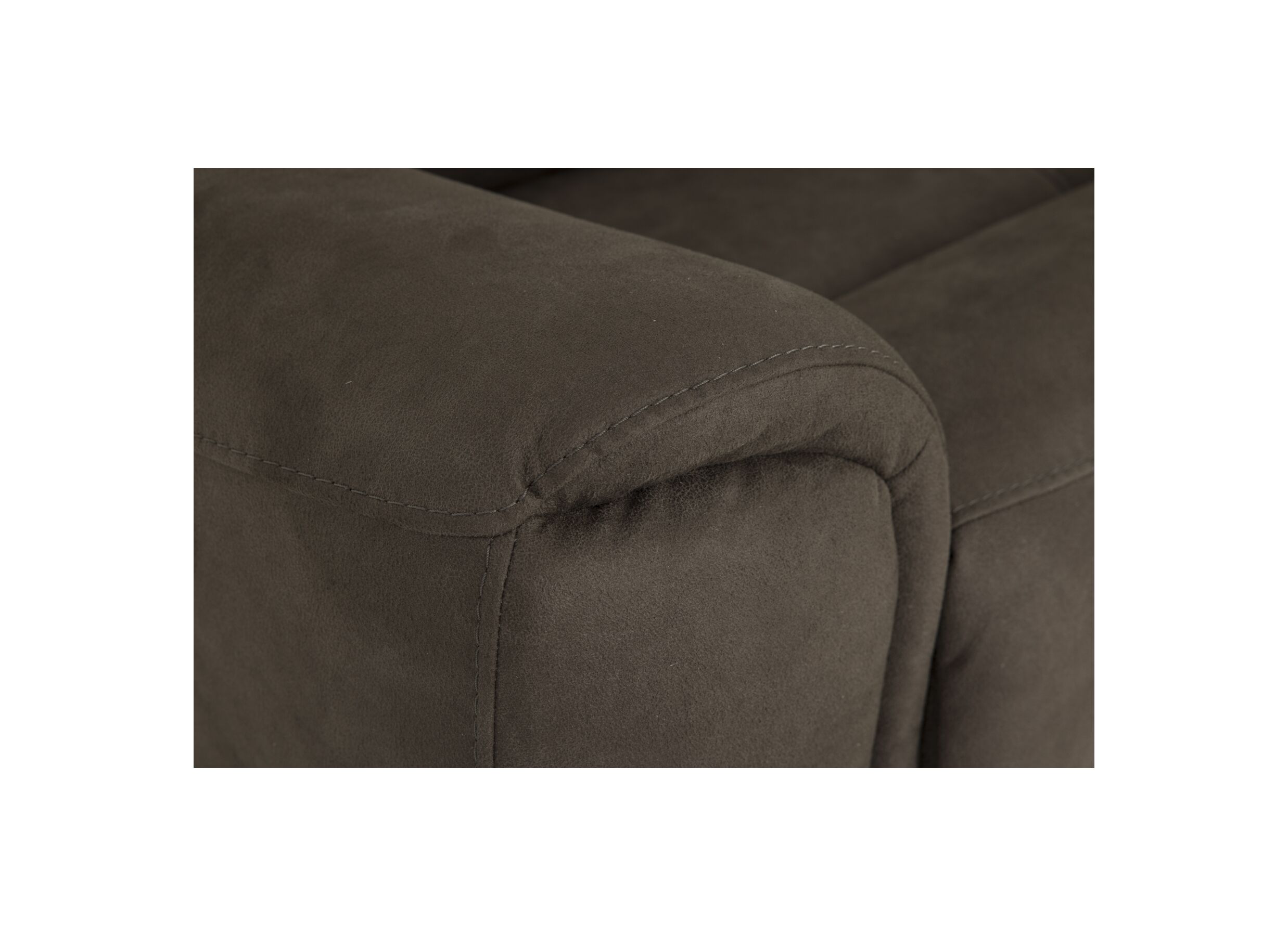 Detailfoto - Zetel Cluny 3+2+1-zit - stof - bruingrijs met relax